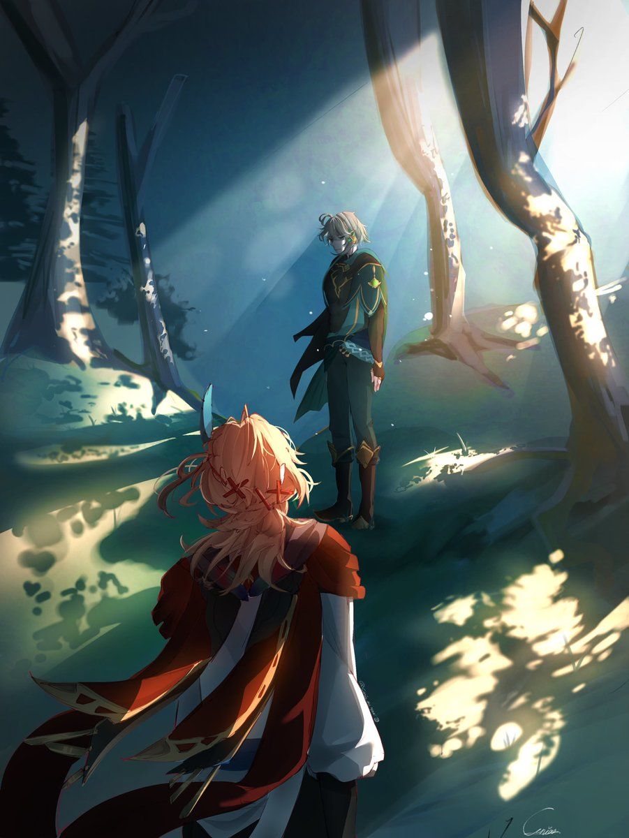 901x1200 New Art Alert! Haikaveh fan art #haikaveh #GenshinImpact #genshin #art