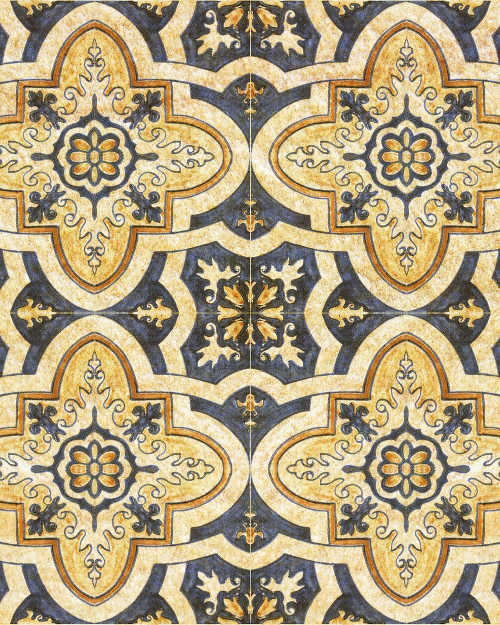 2000x2500 MAGHREB TILE Wallpaper MINDTHEGAP Yellow Classic Oriental