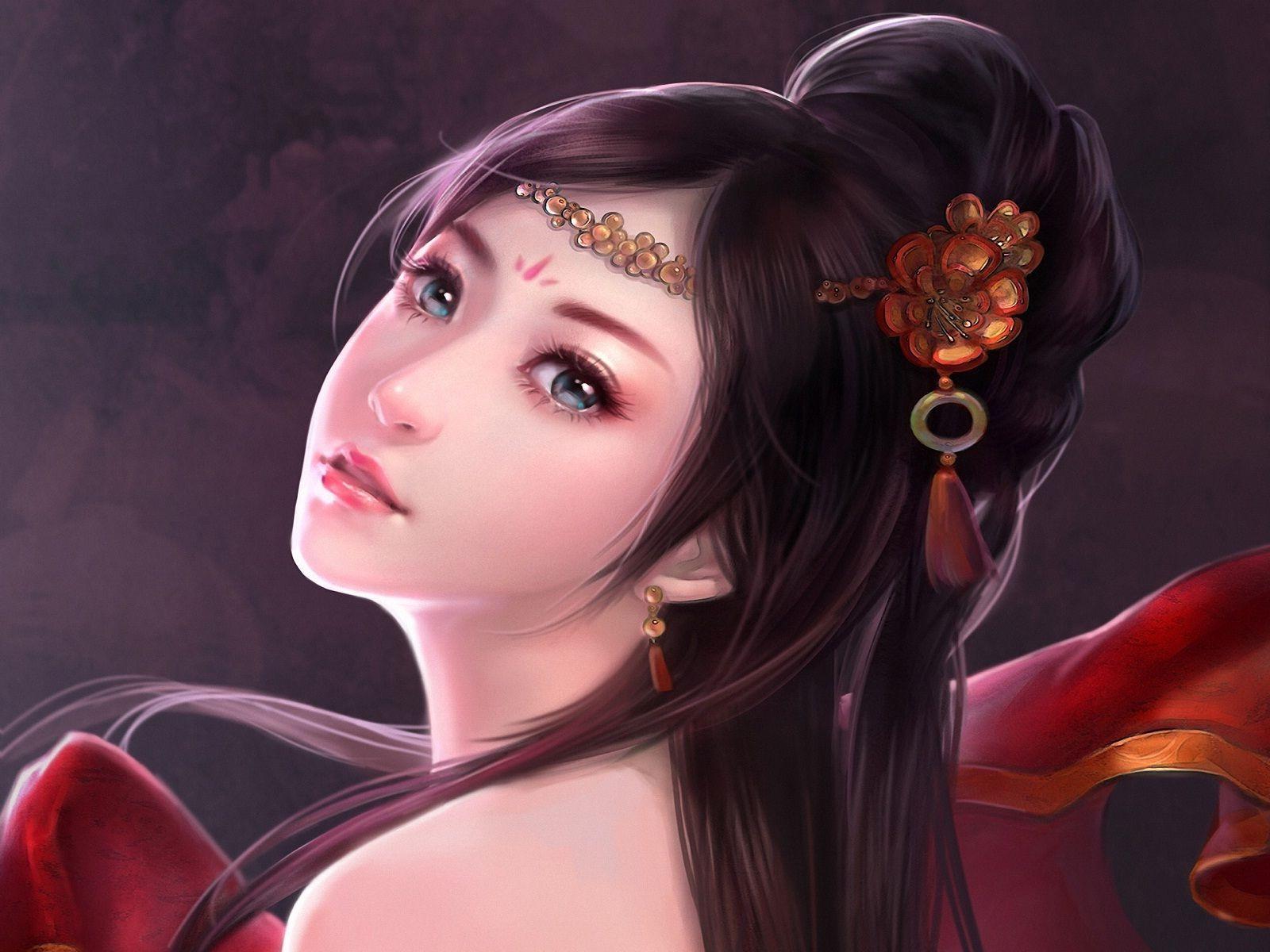 1600x1200 Fantasy Girl Wallpaper HD