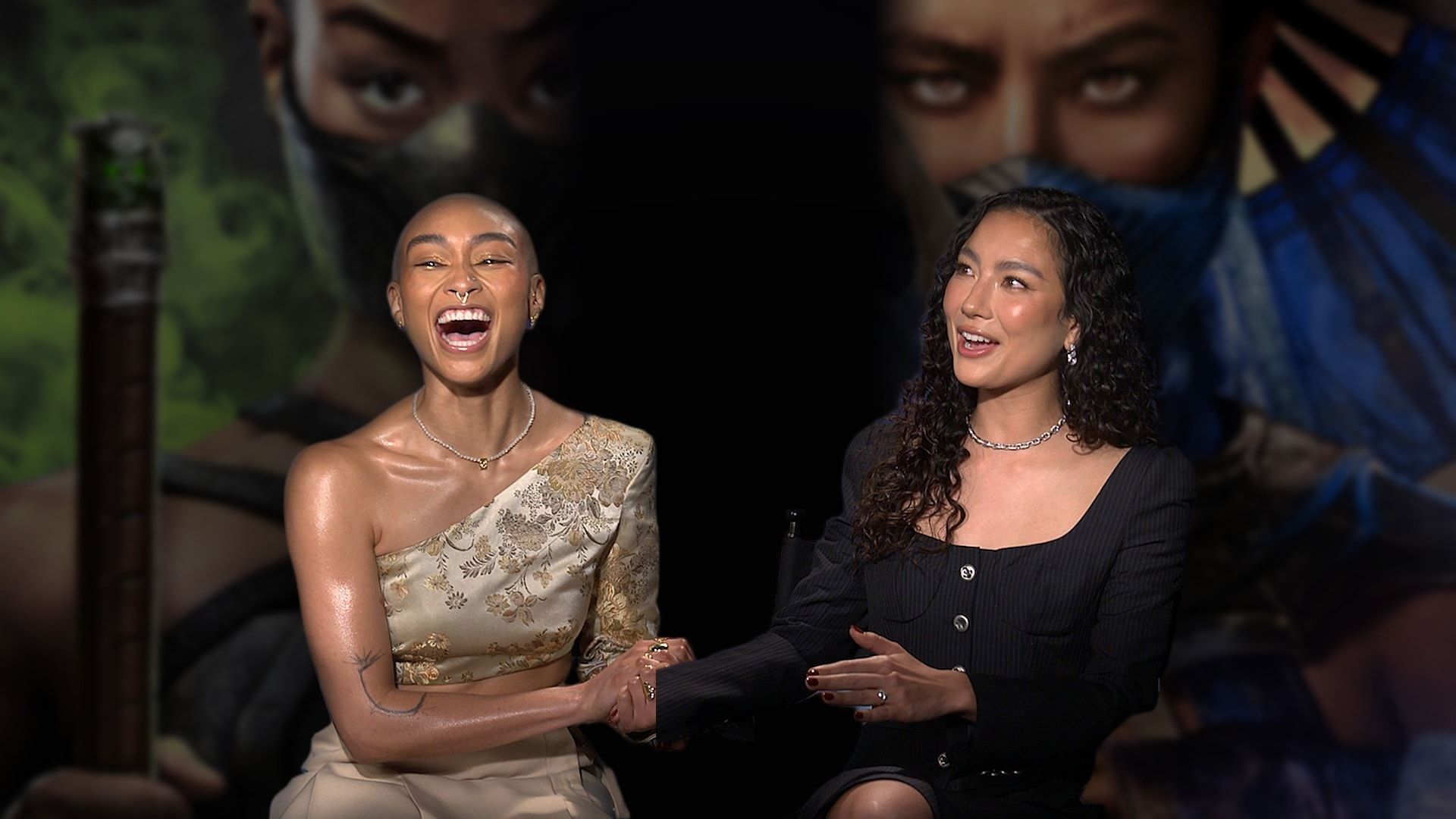 1920x1080 Tati Gabrielle & Adeline Rudolph on Bringing Kitana and Jade to Life in 'Mortal Kombat II'