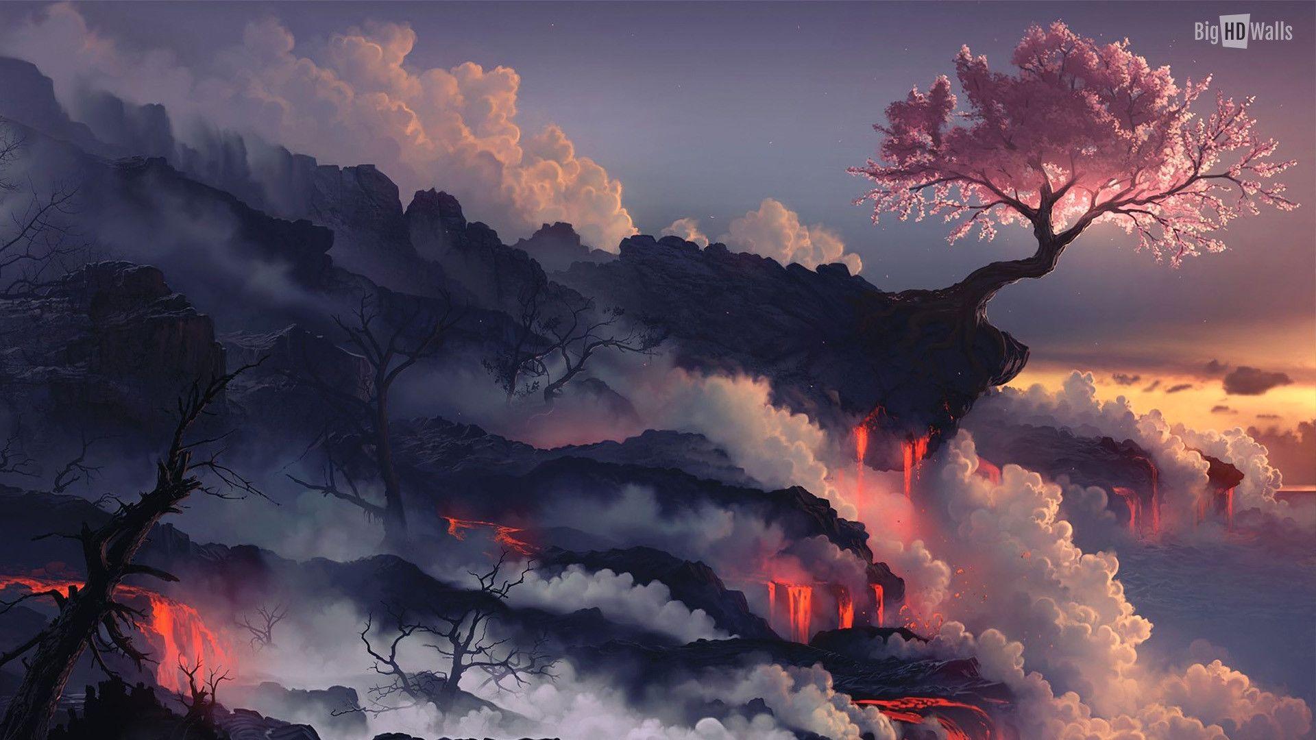 1920x1080 Japanese Landscape Wallpaper