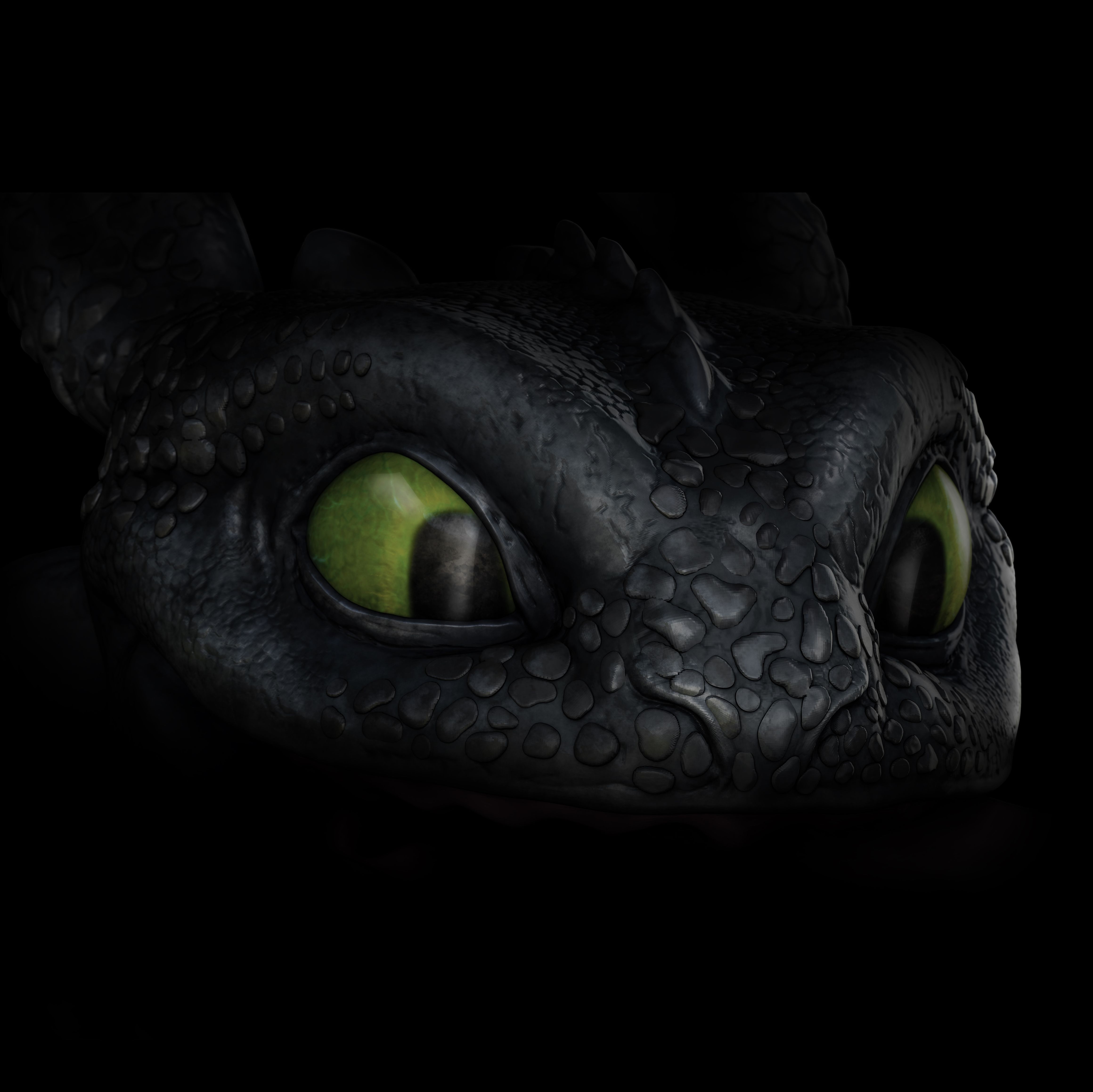 4640x4639 Toothless Fanart