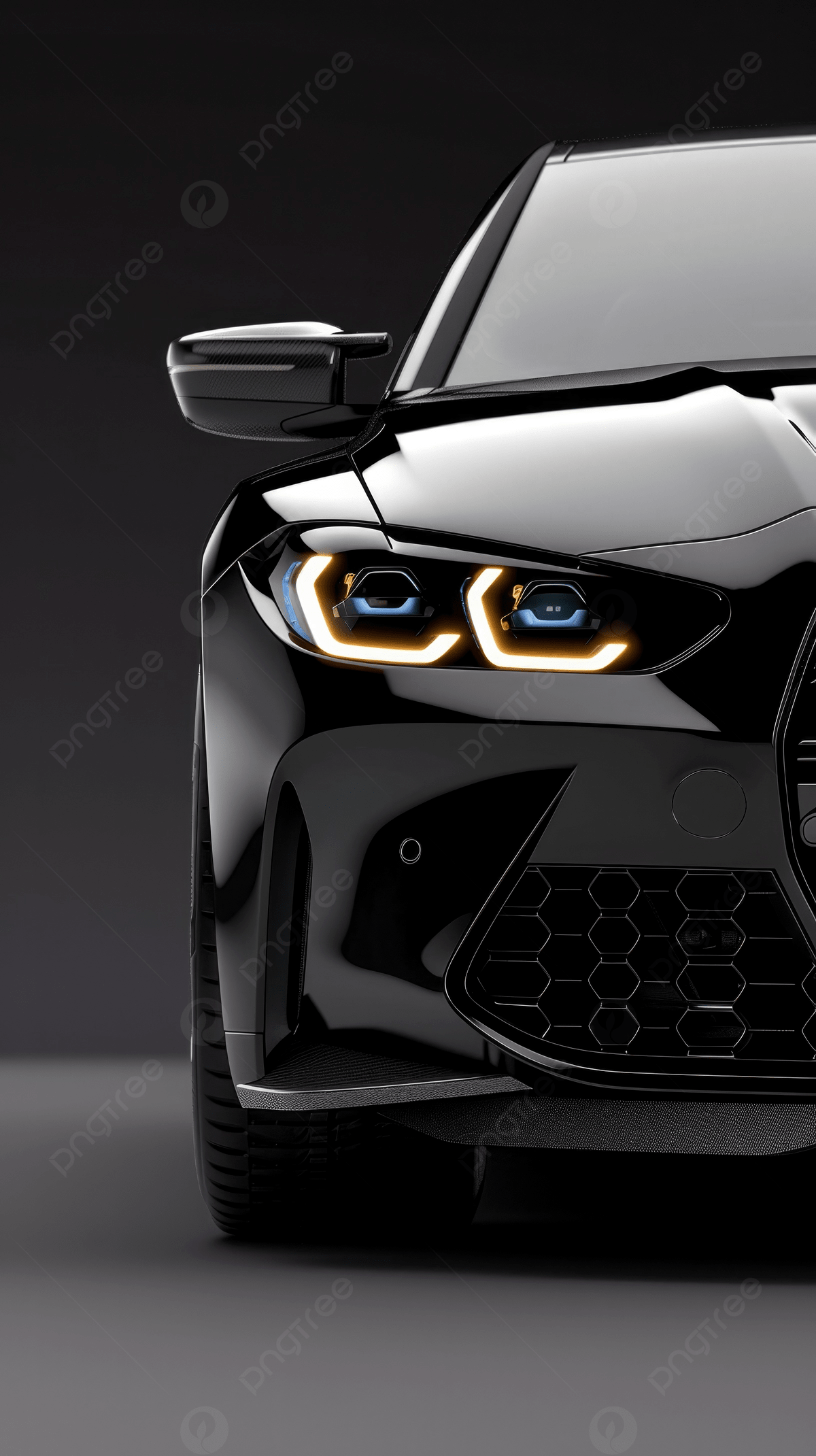 1200x2141 A Sleek Modern Luxury Black Car On Dark Background Photo And Picture For Free Download