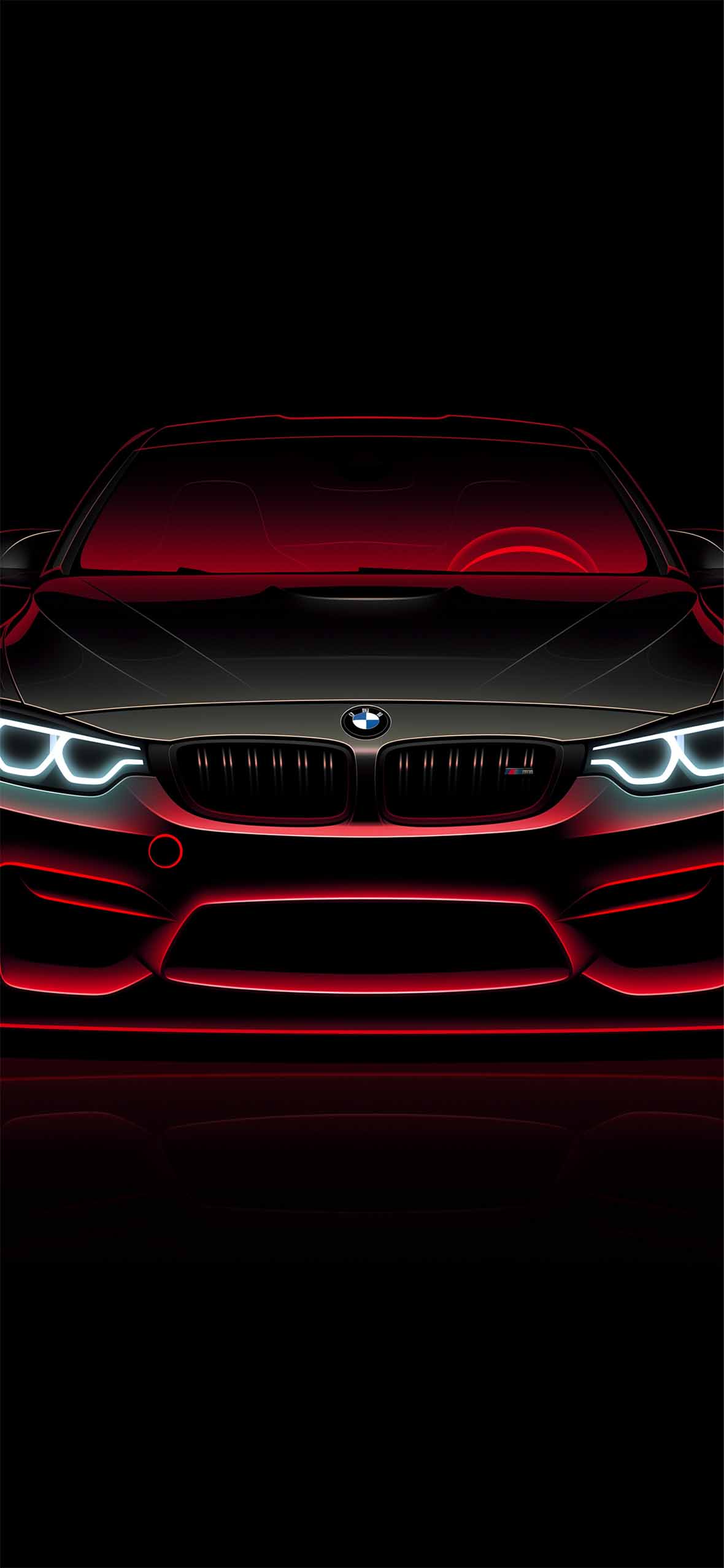 1180x2554 BMW M Series Neon Dark Car Wallpaper
