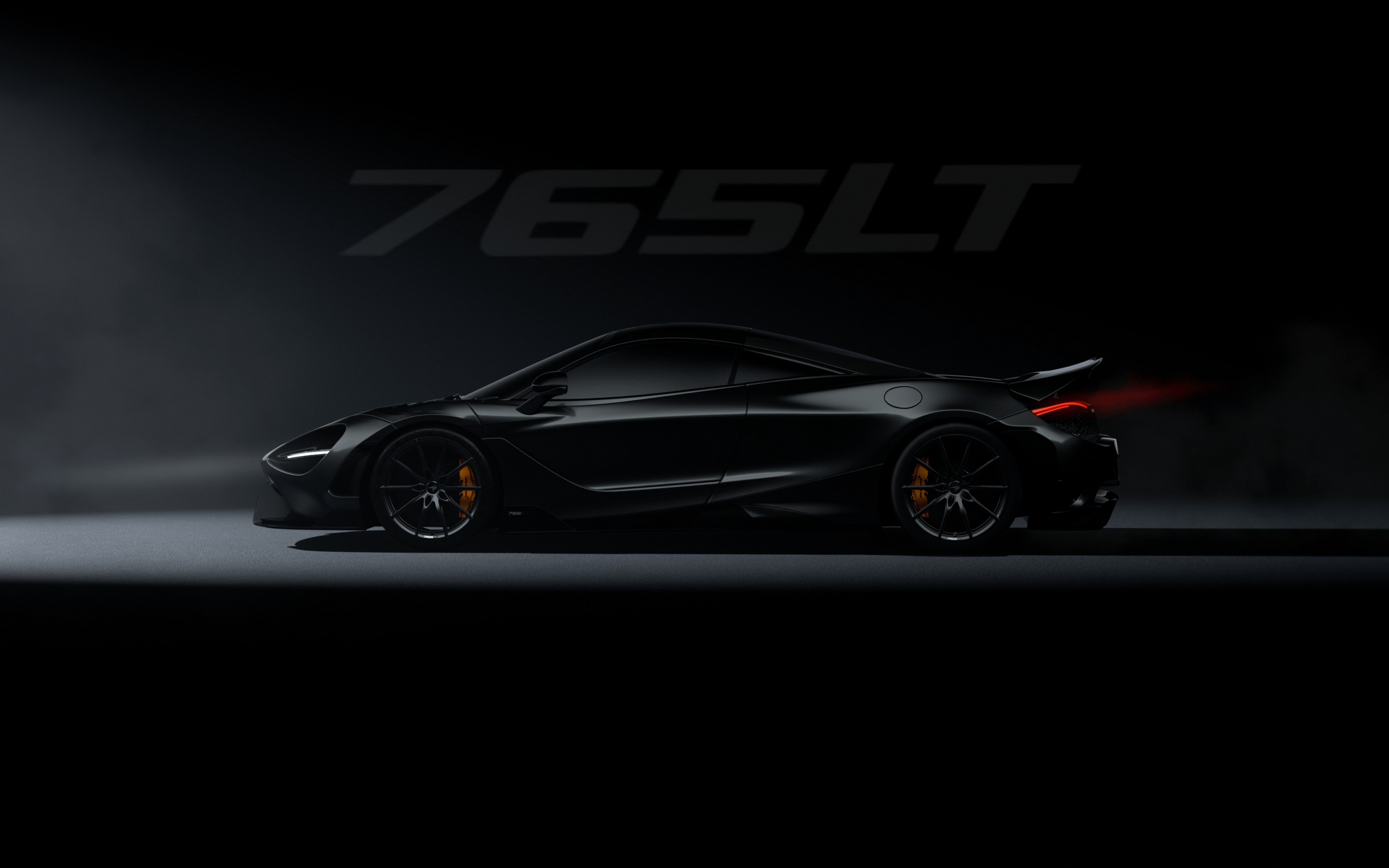 2880x1800 McLaren 765LT Wallpaper 4K, Black cars, Dark background