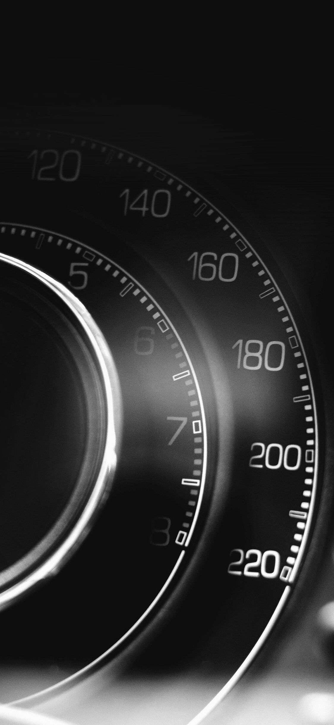 1125x2436 Car Drive Traffic Dark Nice Light Bw iPhone Wallpaper