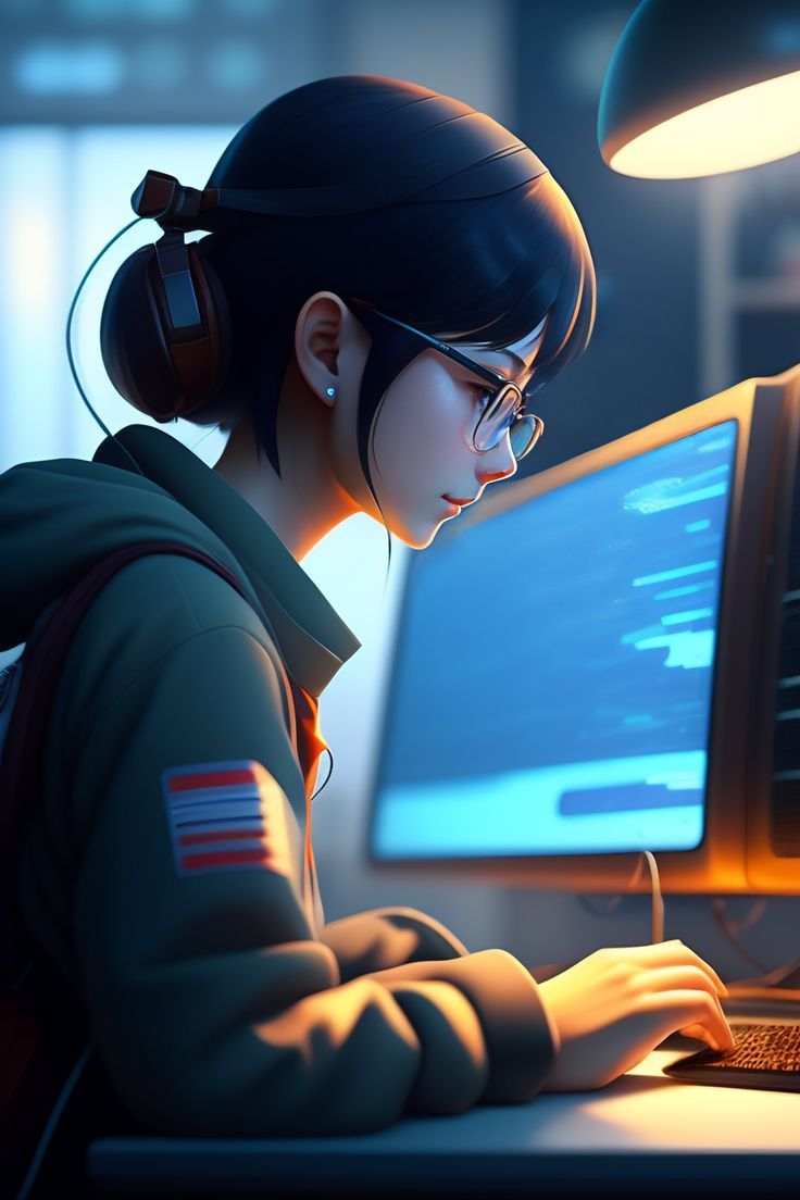 736x1104 Programmer Girl Wallpaper