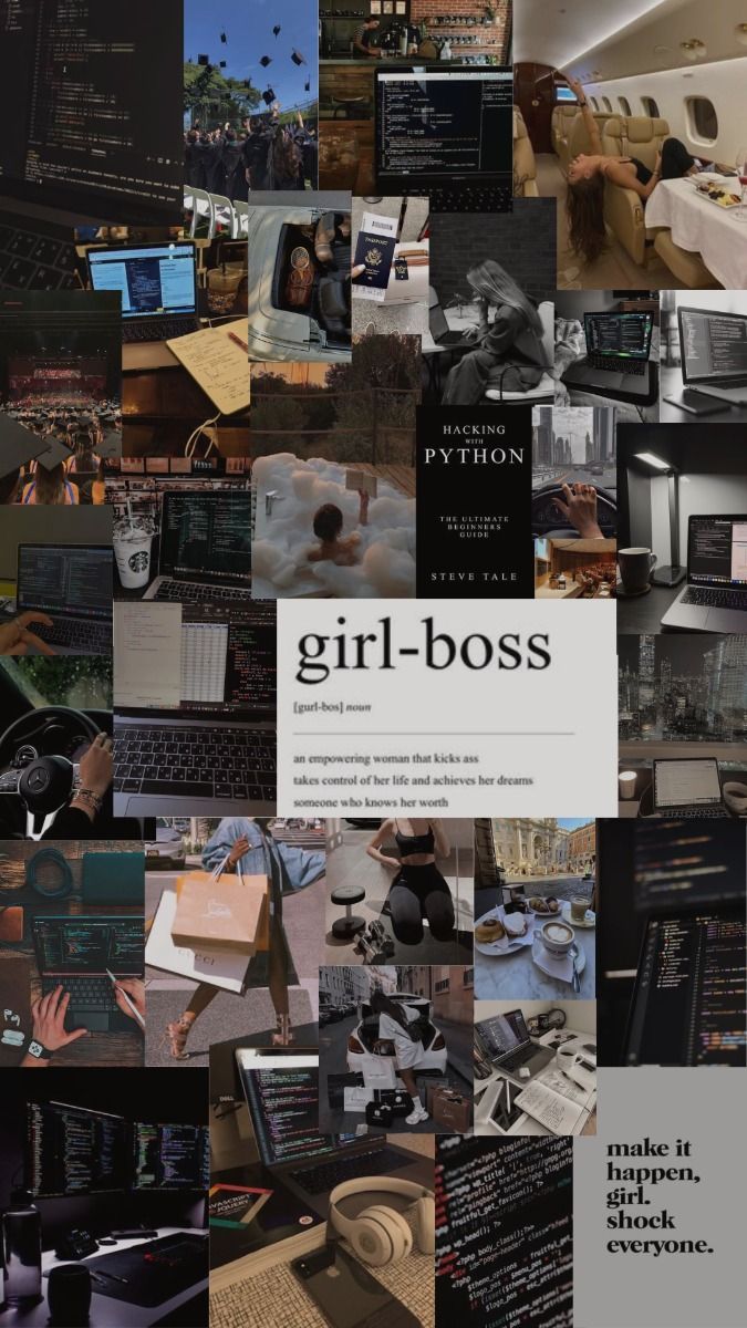 675x1200 Girl Boss Coder Vision Board!