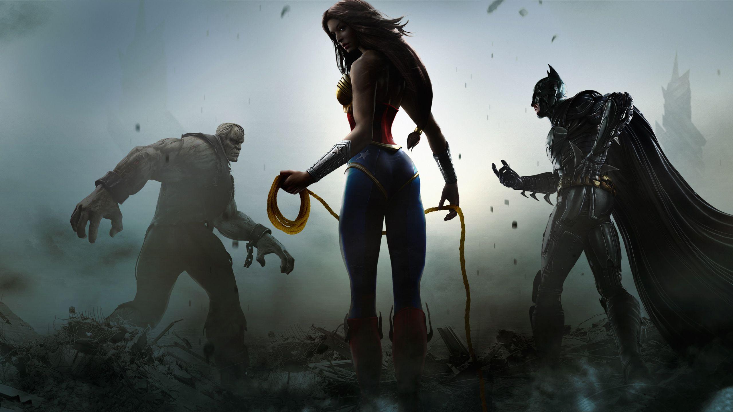 2560x1440 Solomon Grundy Wonder Woman And Batman In Injustice Gods Among Us