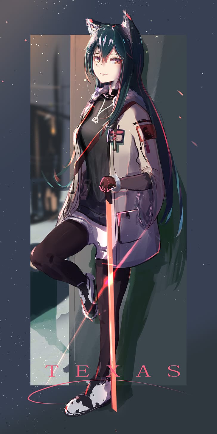 728x1456 Texas (Arknights) 1080P, 2K, 4K, 5K HD wallpaper free download