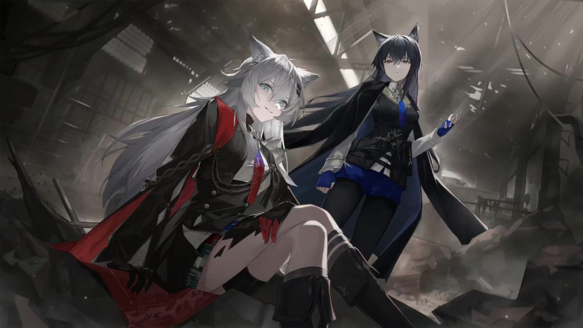 1920x1080 Lappland X Texas Arknights Live Wallpaper
