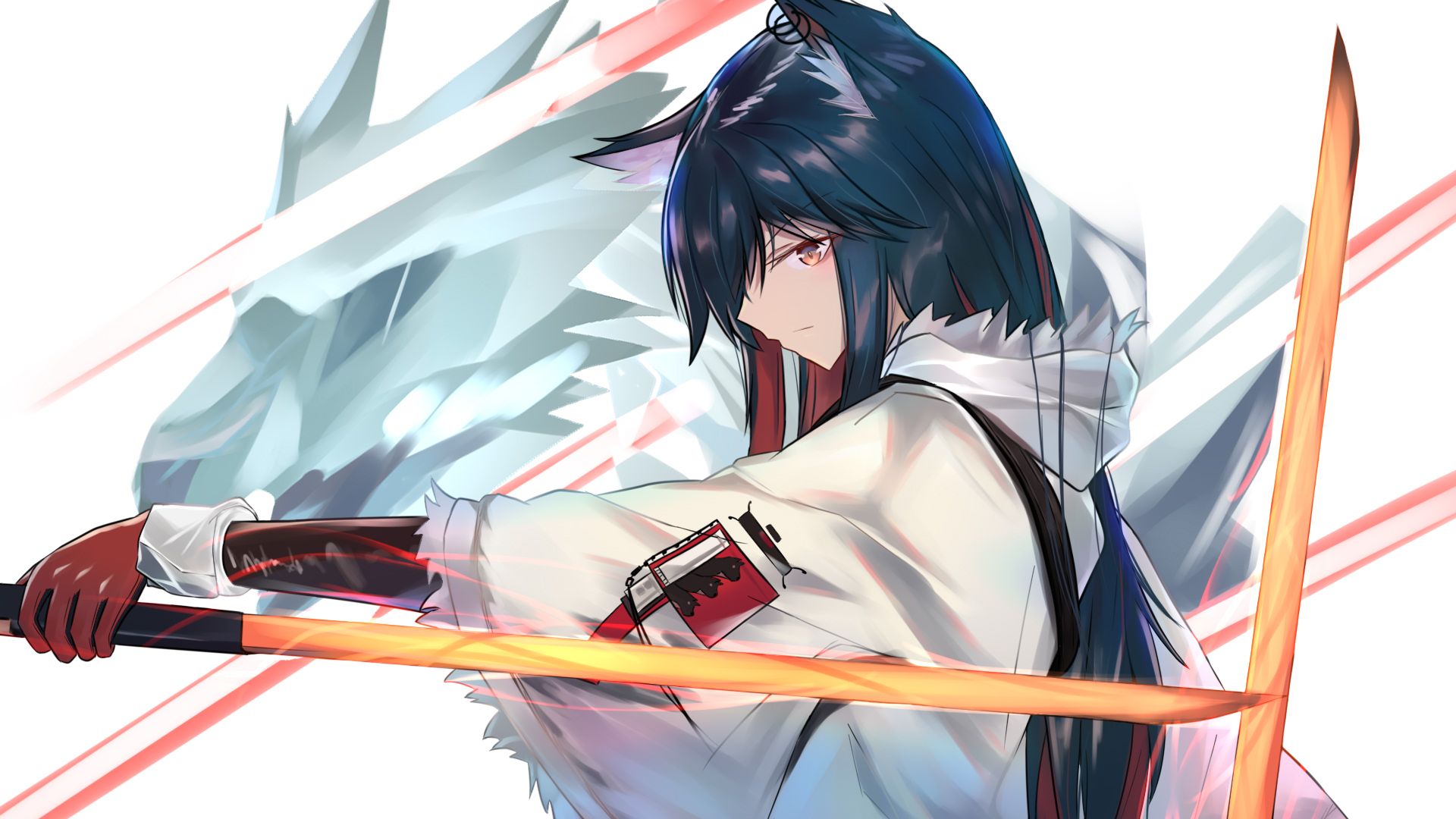 1920x1080 Download Texas (Arknights) Video Game Arknights HD Wallpaper by 比目鱼x1080