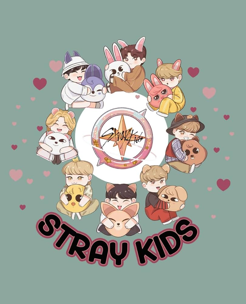 811x1000 STRAY KIDS Finding SKZ SKZOO pillows: Sage colored 100pg College Lined Composition Notebook: Huxley, Hazel &: Books