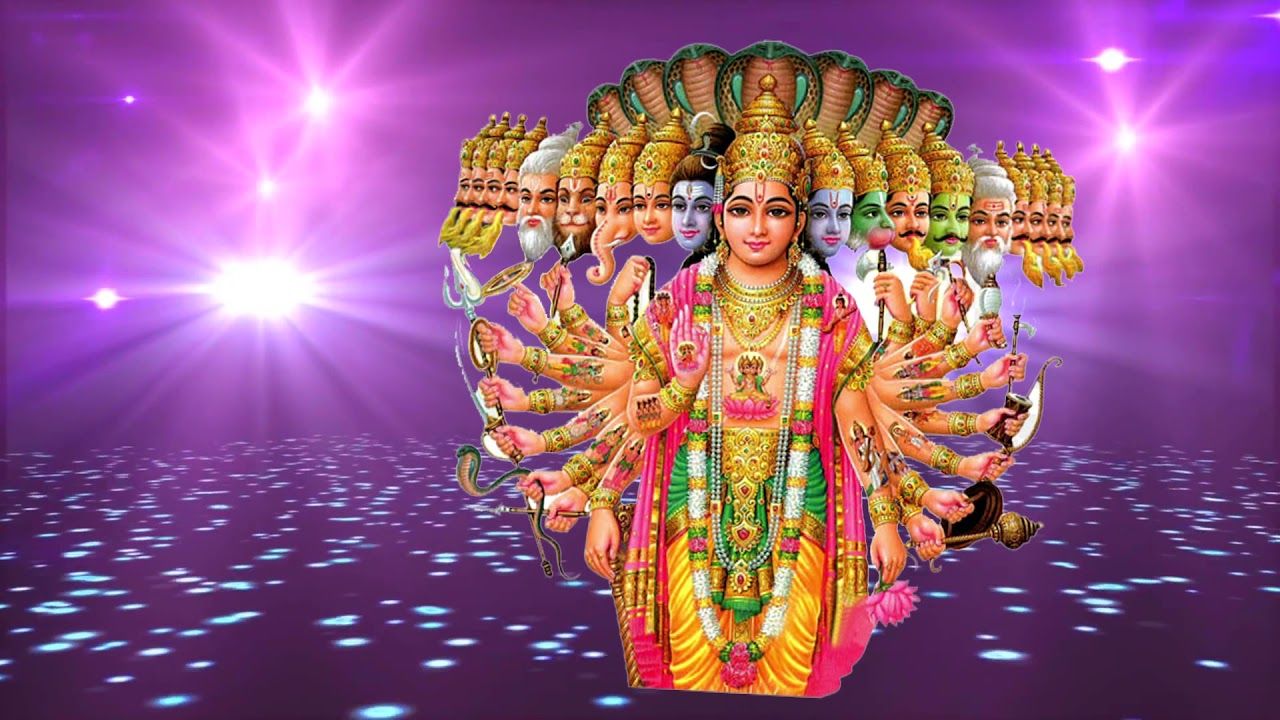 1280x720 Vishnu animated II Lord VishnuD Animated Short Background Video special