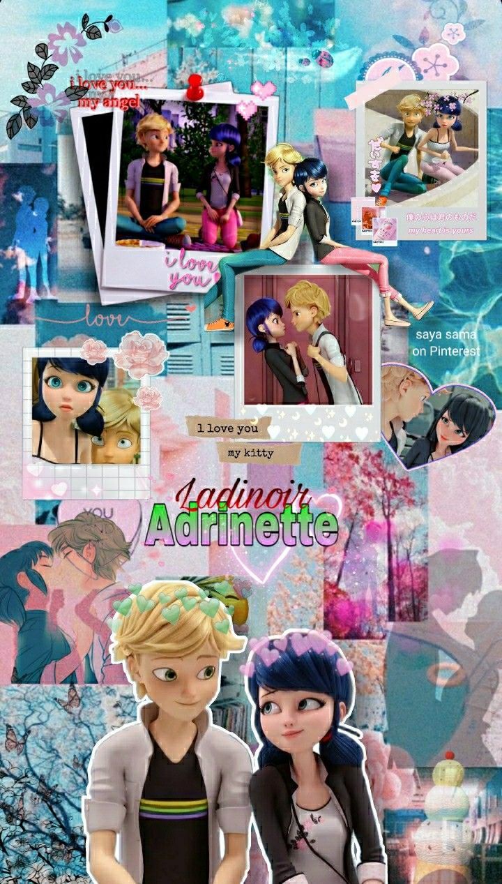 720x1267 Wallpaper adrinette Marinette X Adrien Miraculous