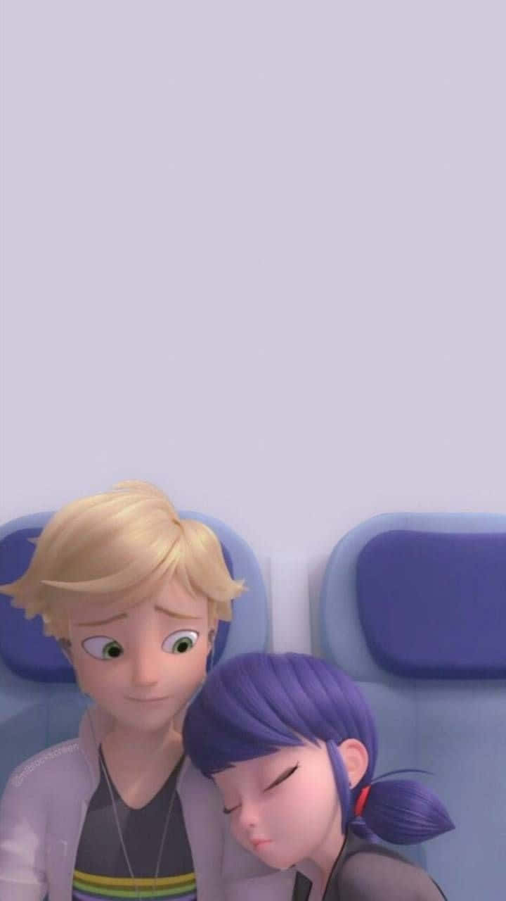 720x1280 Download Ladybug and Chat Noir love. Wallpaper