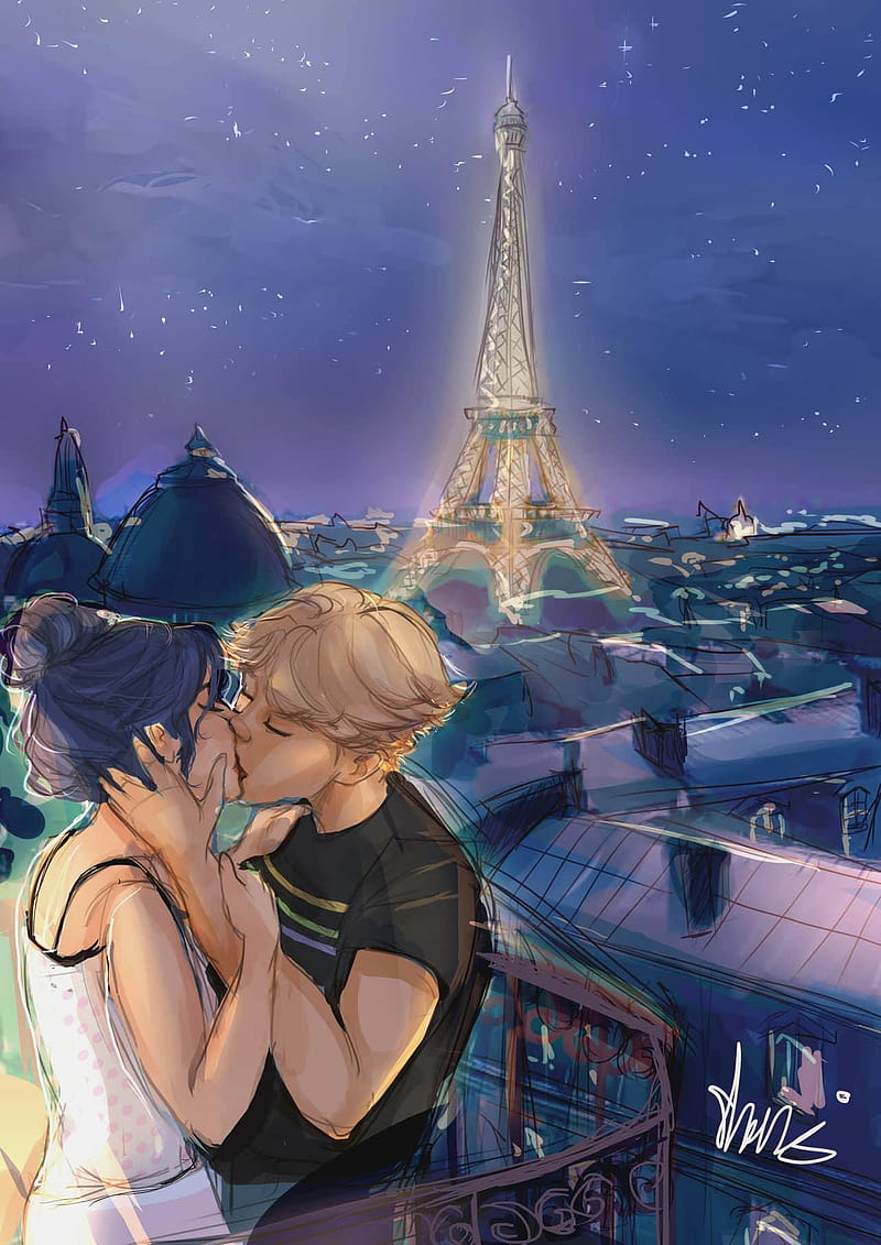 800x1131 Adrienette Kiss, miraculous, paris, HD phone wallpaper