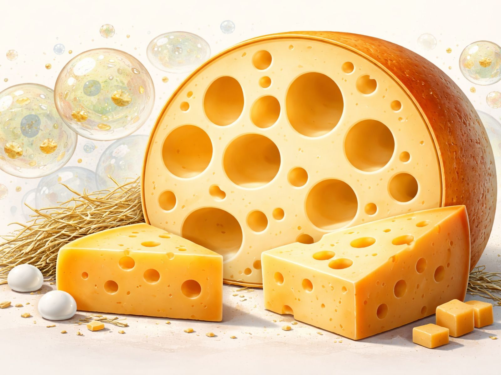 1600x1200 Why Some Cheeses Have Holes: The Real Science Behind Swiss, Emmentaler & Gouda