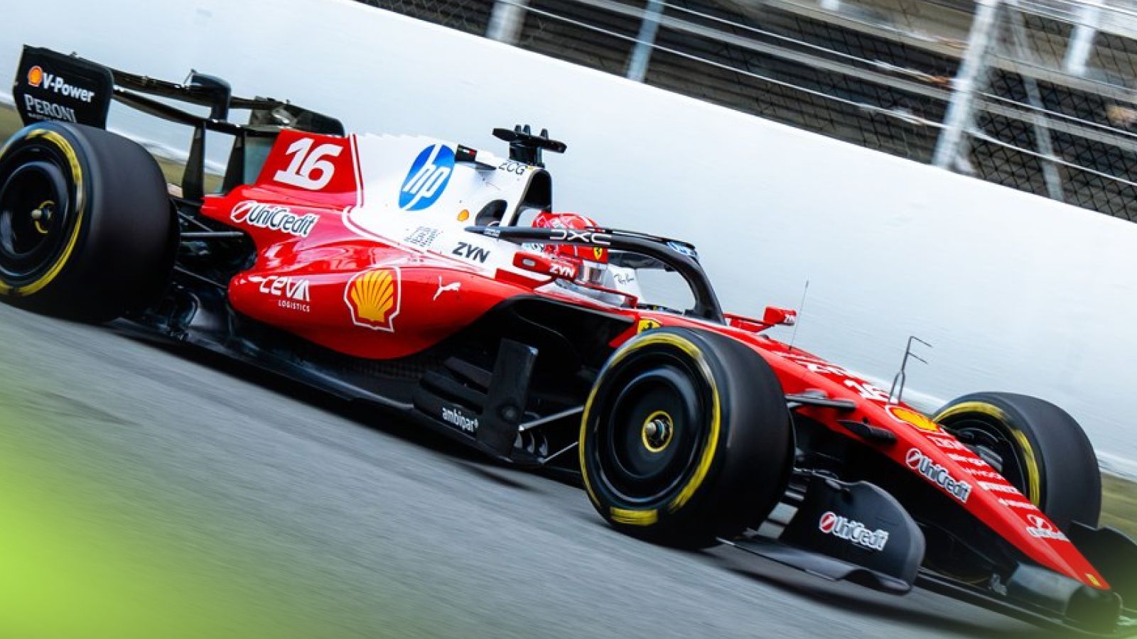 1600x900 F1 2026: Ferrari tests active aero in the wet at Barcelona shakedown