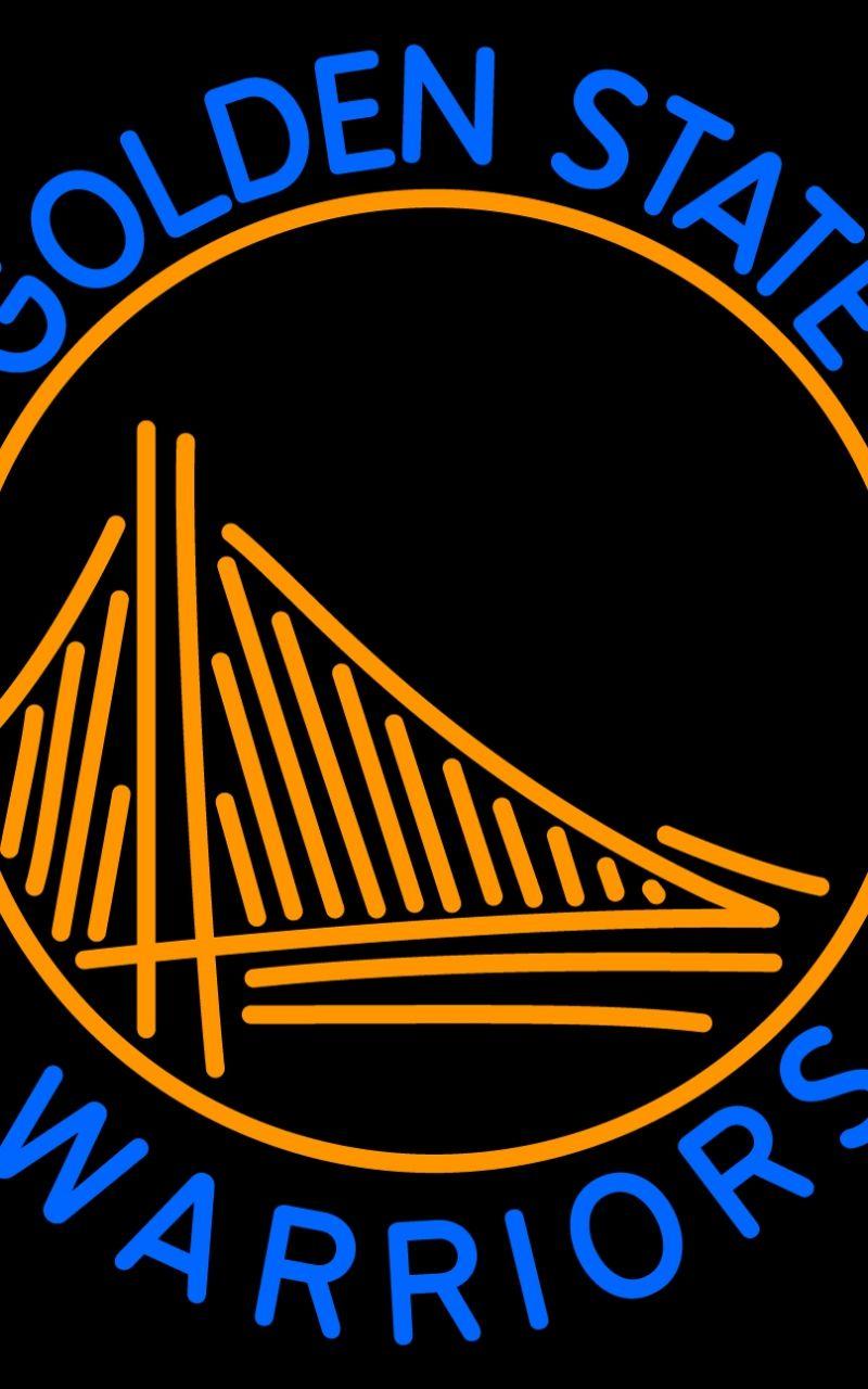 800x1280 Free download Pin Golden State Warriors Nba Logo Neon Sign