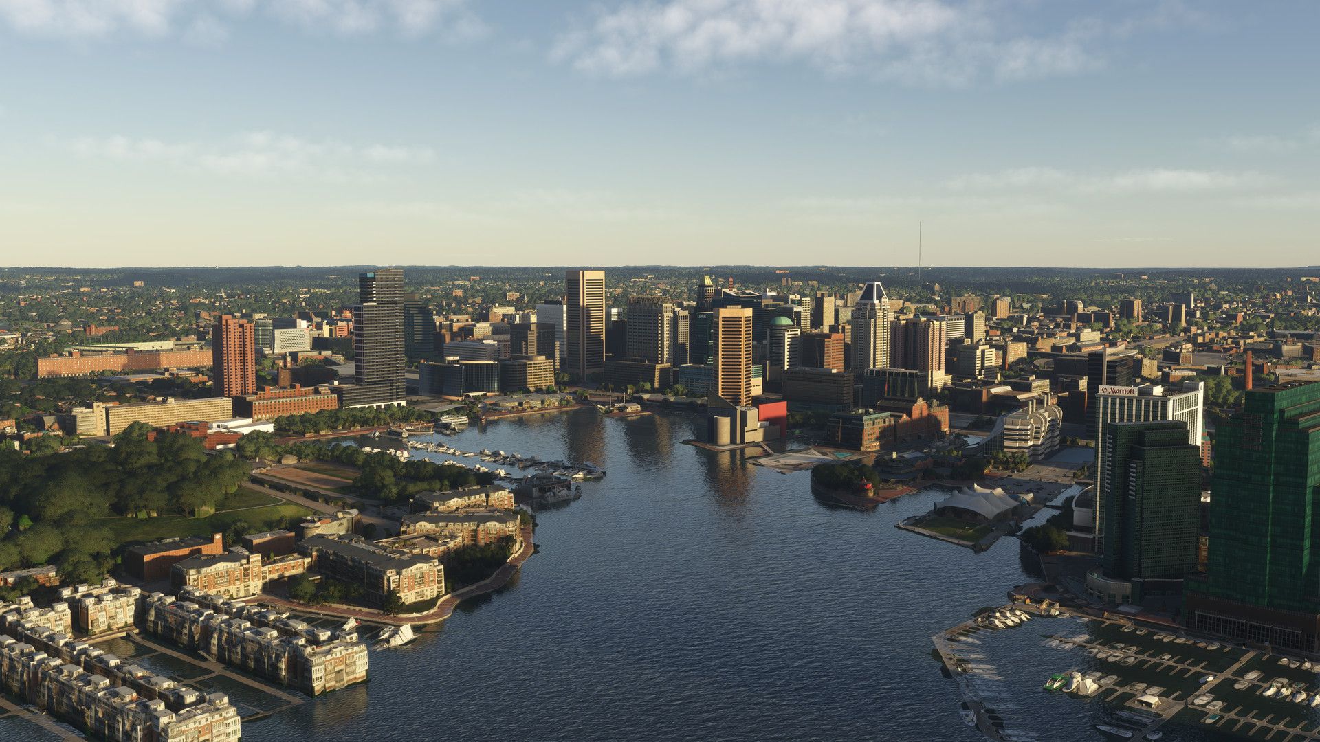 1920x1080 Baltimore Maryland City Pack Enhancements for MSFS