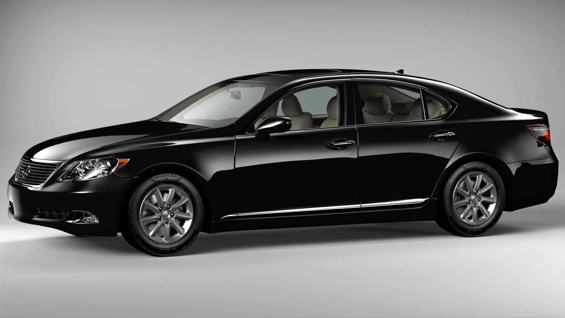 1920x1080 Lexus LS 460 3D Model