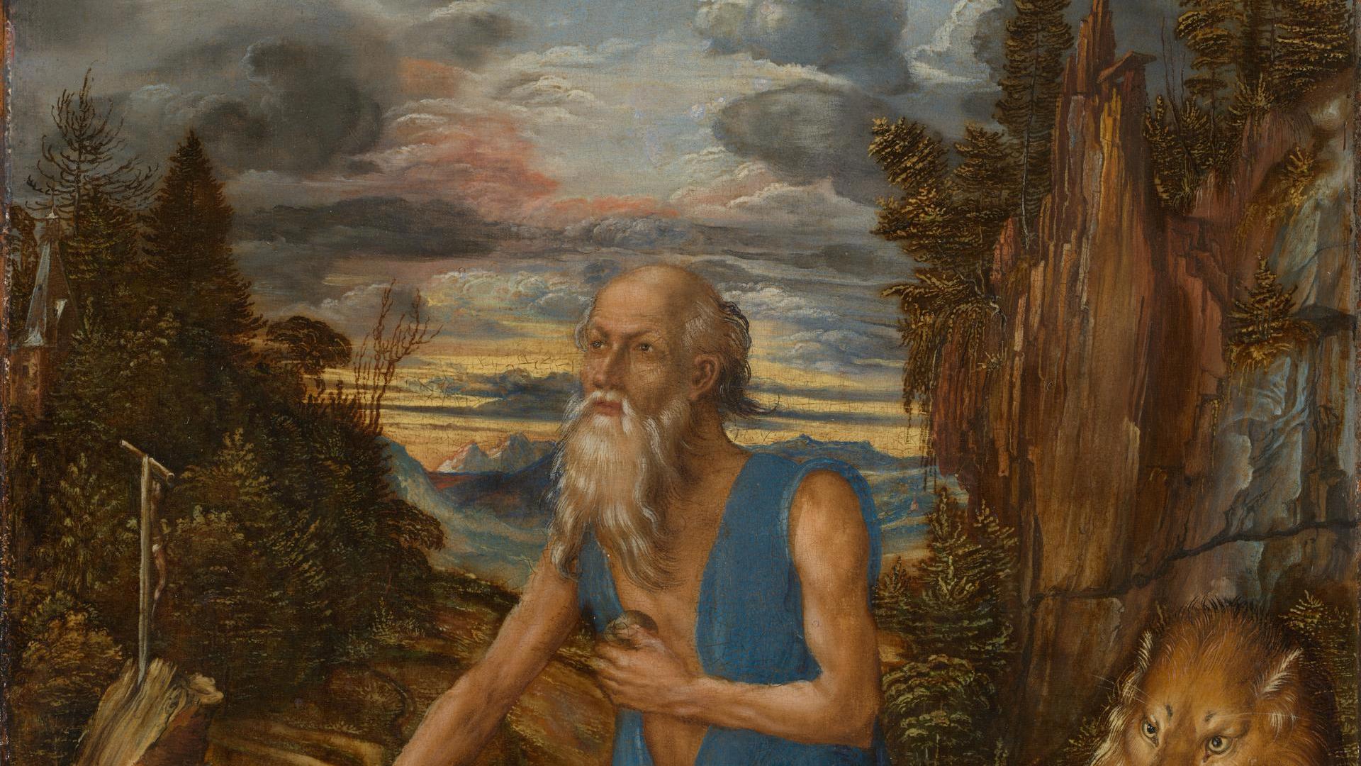 1920x1080 Albrecht Dürer. Saint Jerome. NG6563. National Gallery, London