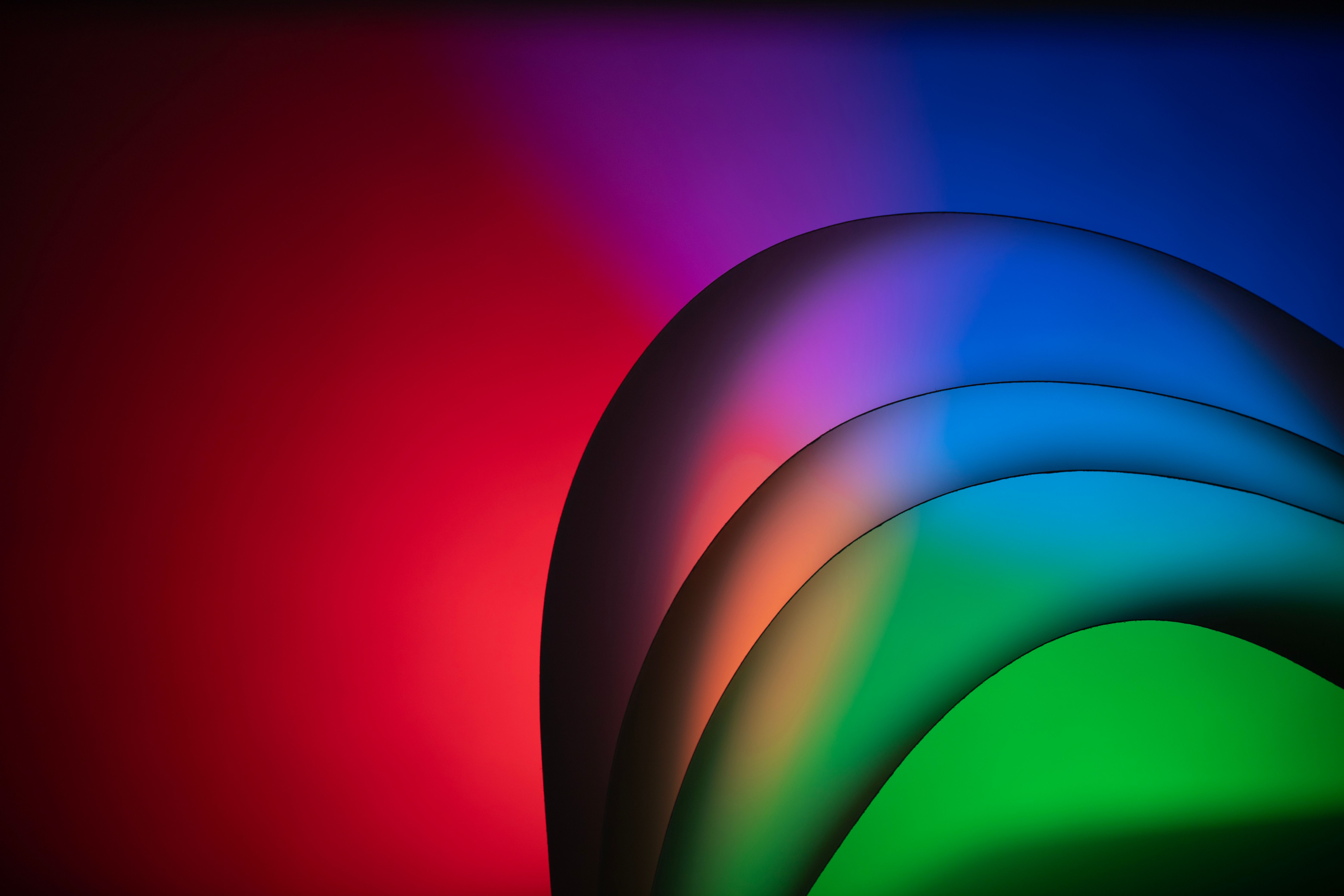6240x4160 A colorful abstract background with a rainbow colored background · Free