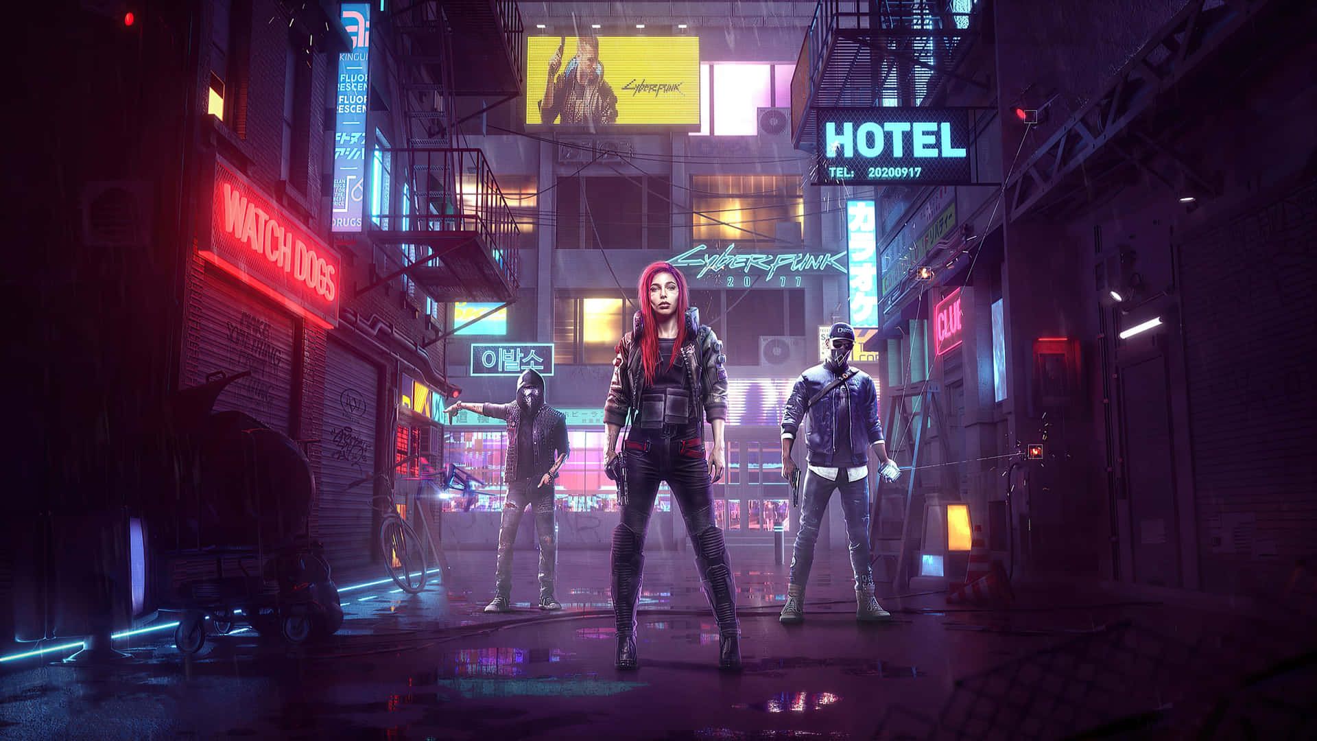 1920x1080 Download 2560x1440 Cyberpunk Hotel Street Wallpaper