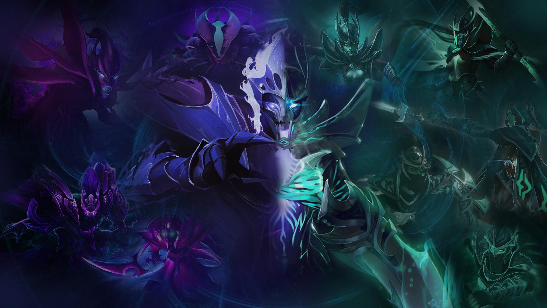 1920x1080 Wanted to make something that shows Phantom Assassin and Spectre are the same, according the lore. So tried it in photohop with few of the art I found online!