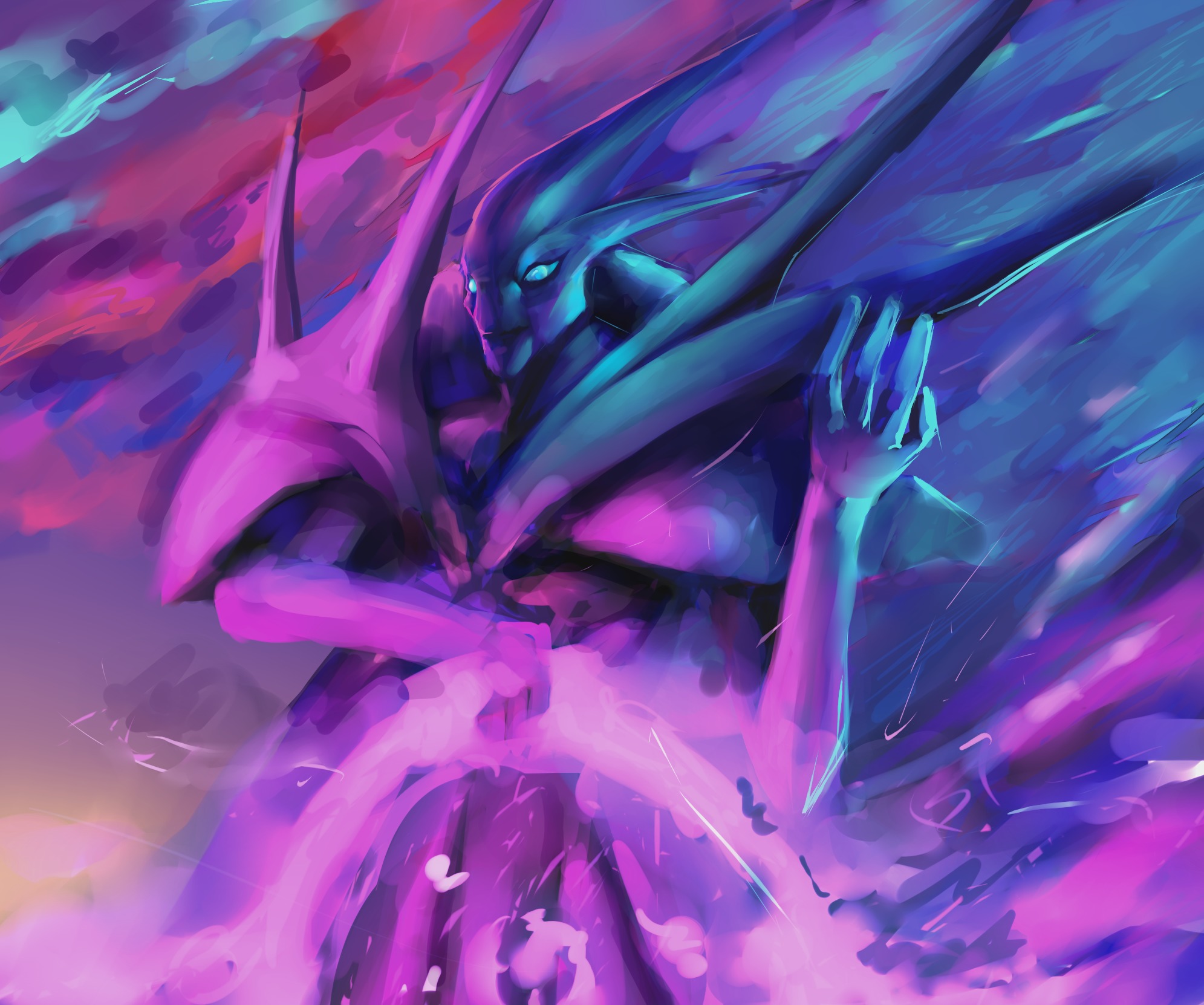 1991x1662 Wallpaper beauty, being, art, Ghost, dota Plaitum, Mercurial, SPECTRE for mobile and desktop, section игры, resolution 1991x1662