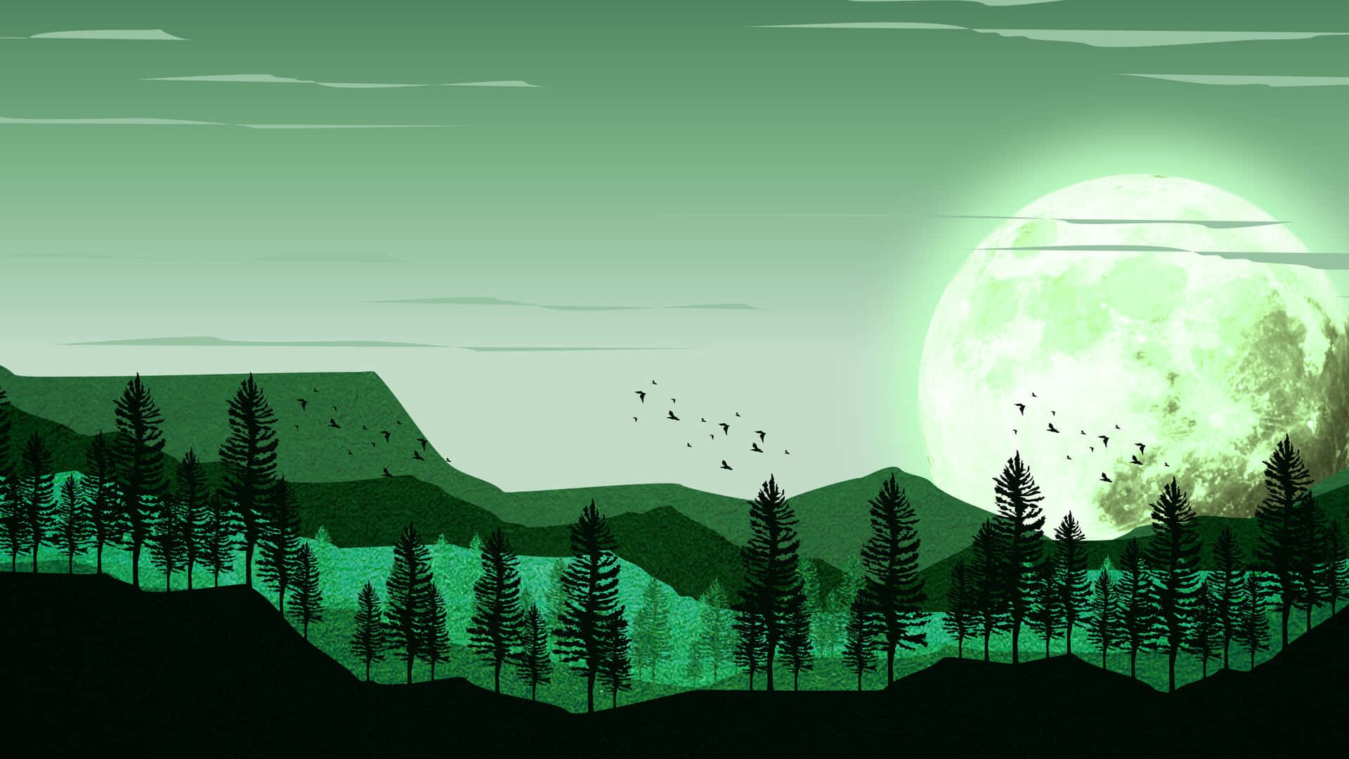 1920x1080 Download Green Aesthetic 5k Desktop Wallpaper