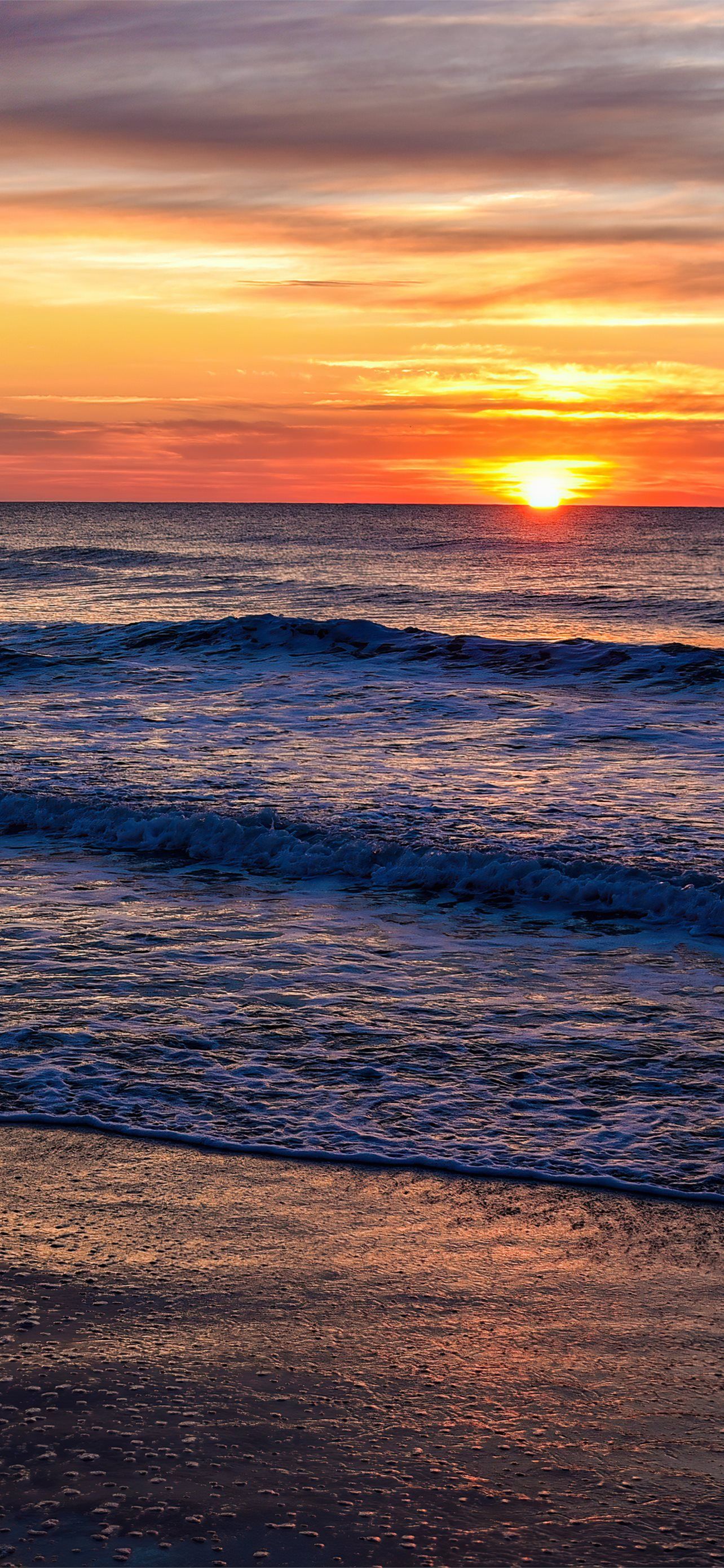 1284x2778 garden city beach sunrise 5k iPhone Wallpaper Free Download
