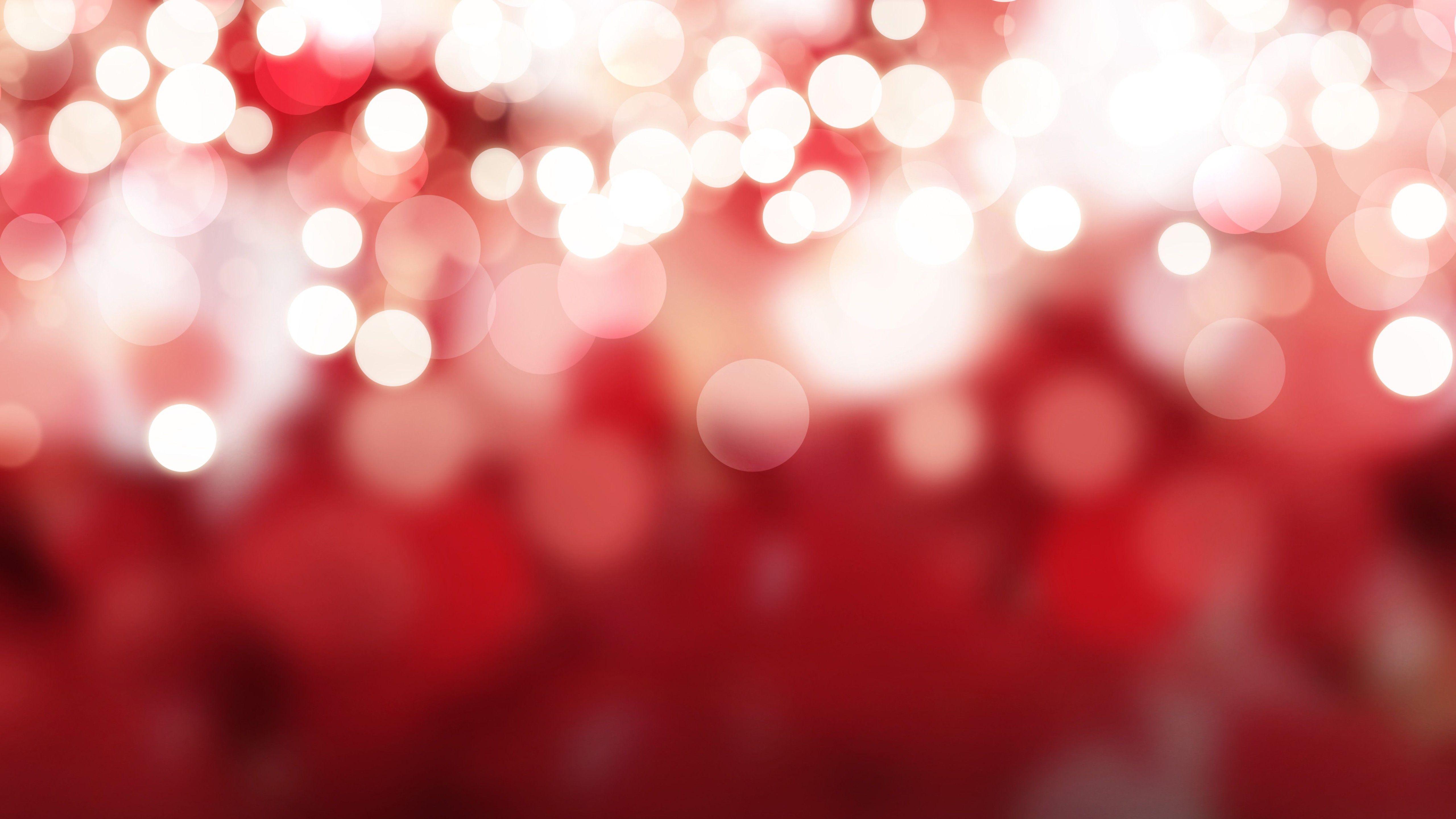 5120x2880 Blur Red Lights 4K 5K HD Red Aesthetic Wallpaper