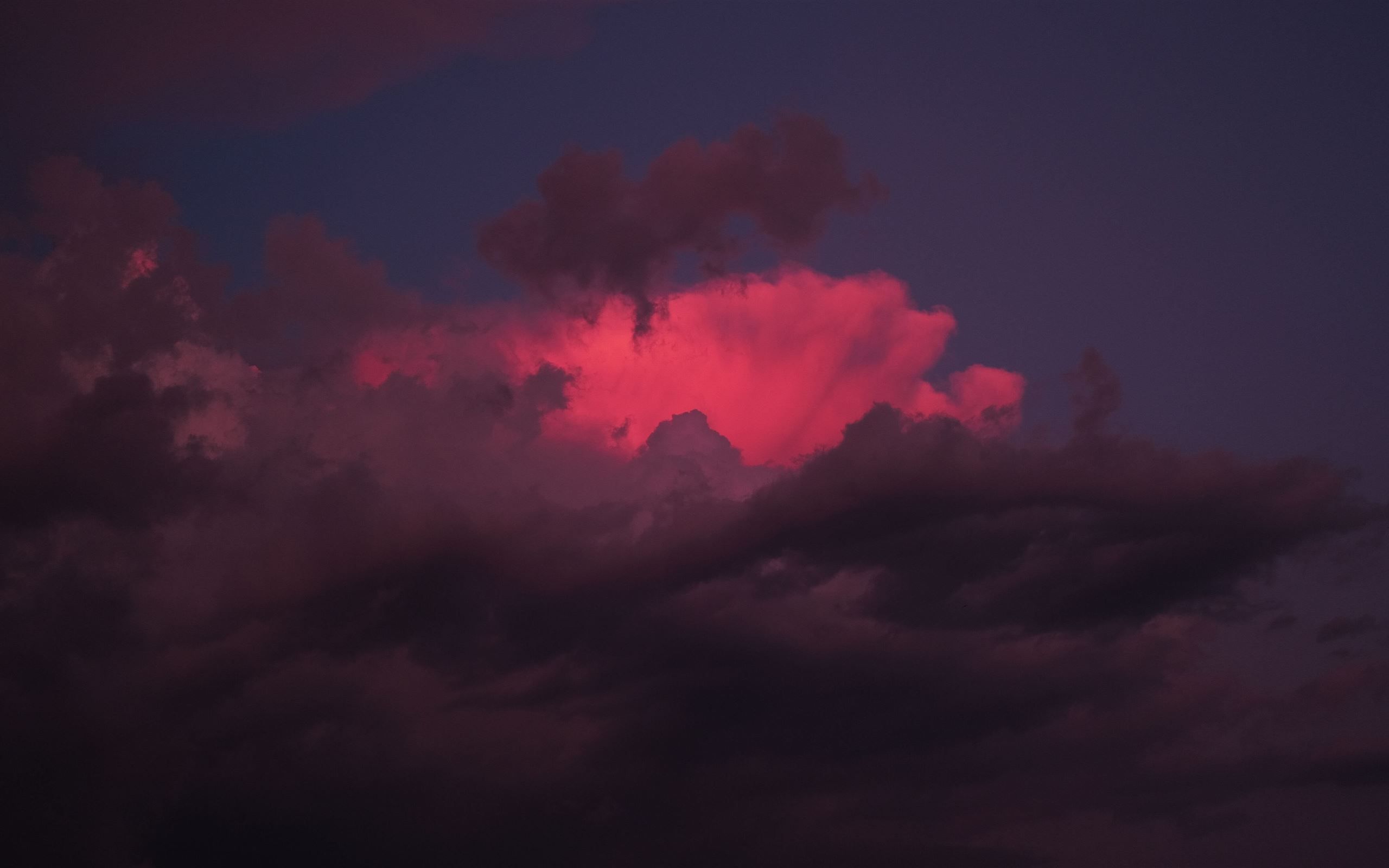 2560x1600 red clouds sunset 5k MacBook Pro Wallpaper Download