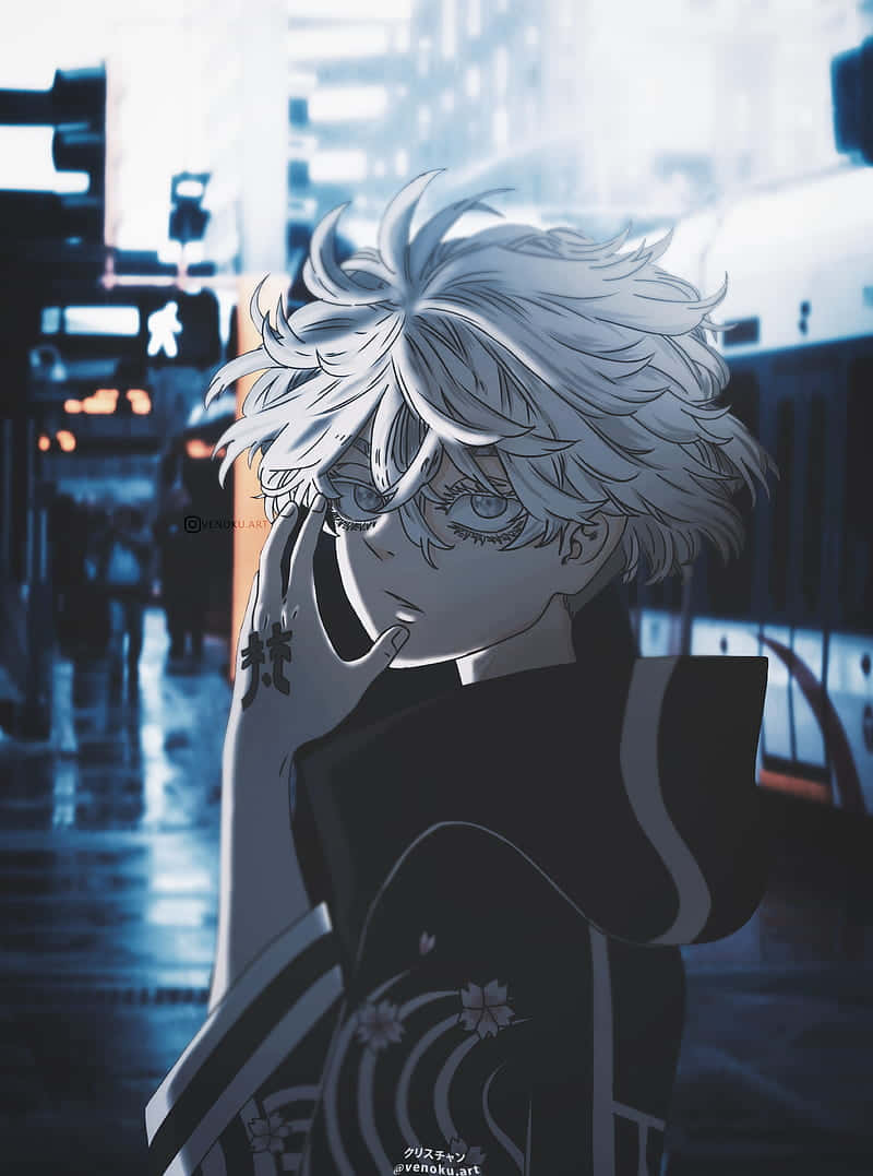800x1077 Download Tokyo Revengers Pfp Of Bonten Era Mikey Wallpaper