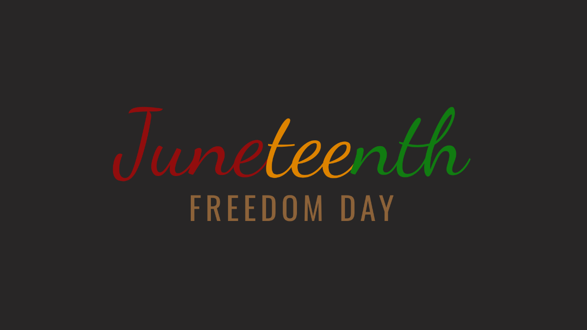 1200x675 Free Juneteenth Wallpaper Background Template to Edit Online