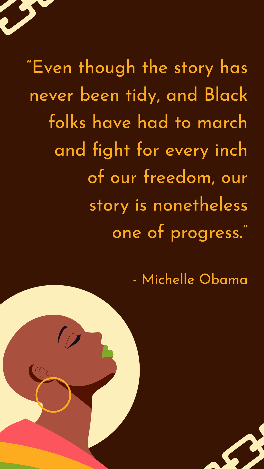 1080x1920 Happy Juneteenth Quote Template