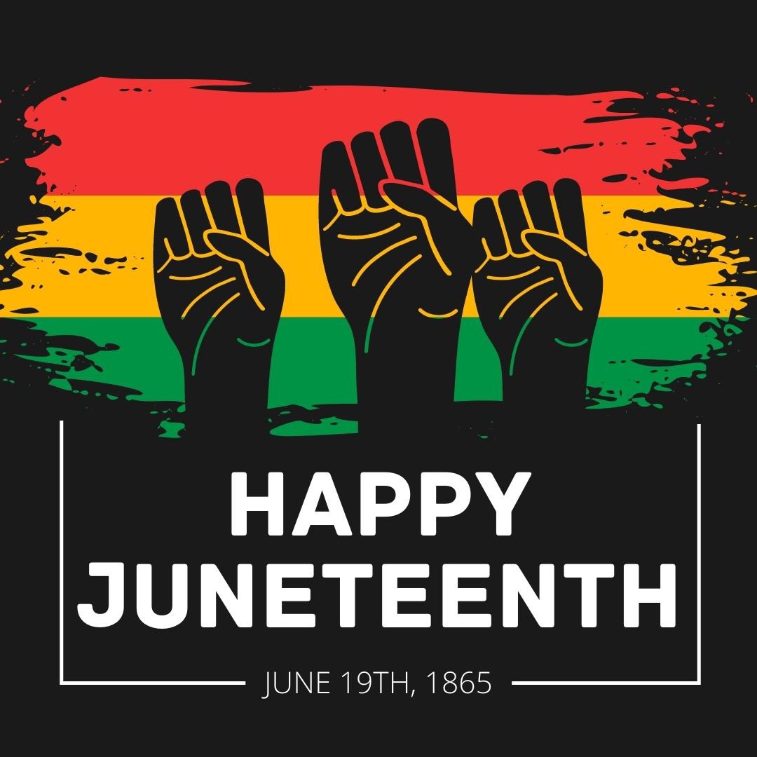 1080x1080 Happy Juneteenth