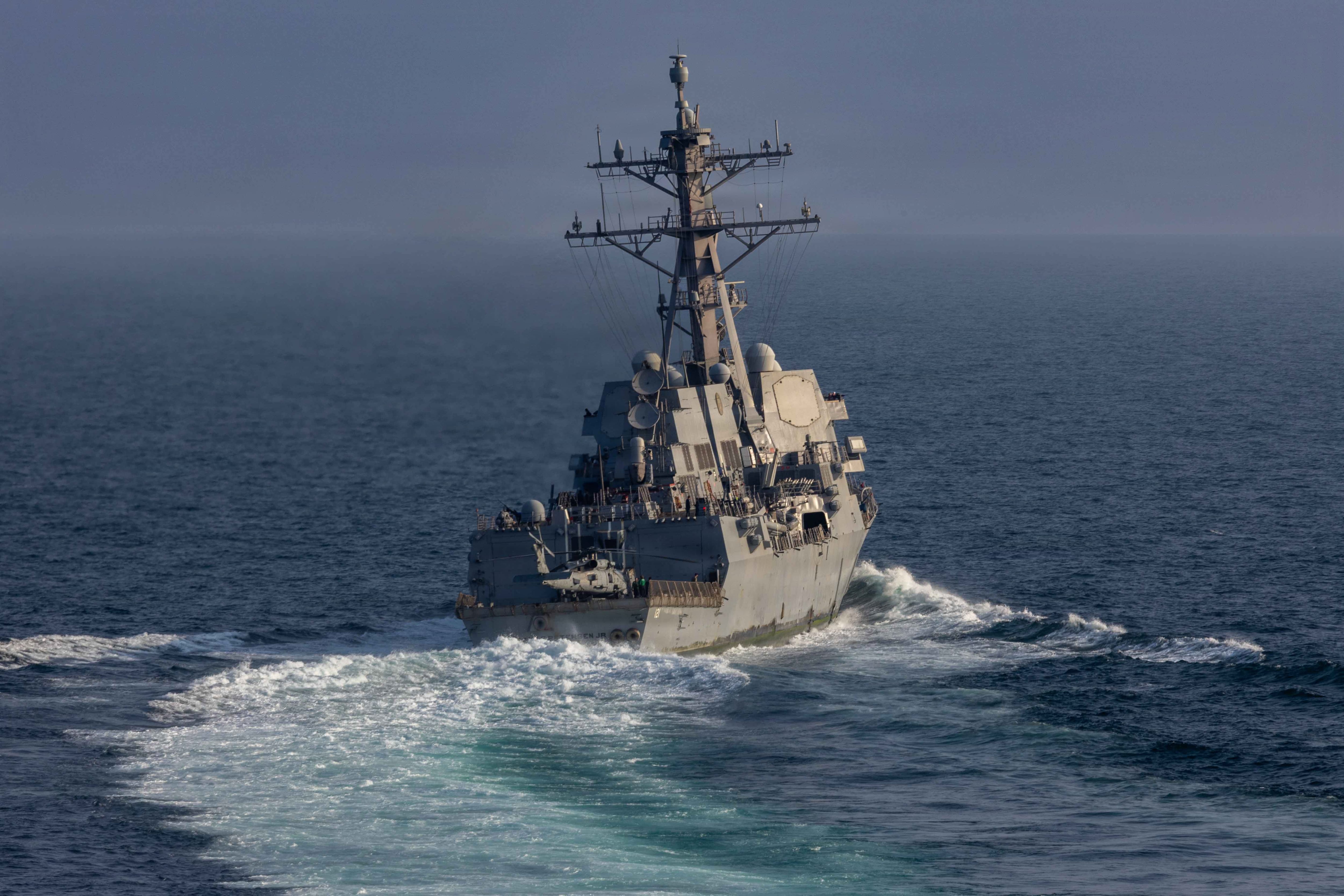 5000x3333 US Navy to blockade Strait of Hormuz 'effective immediately, ' Trump says