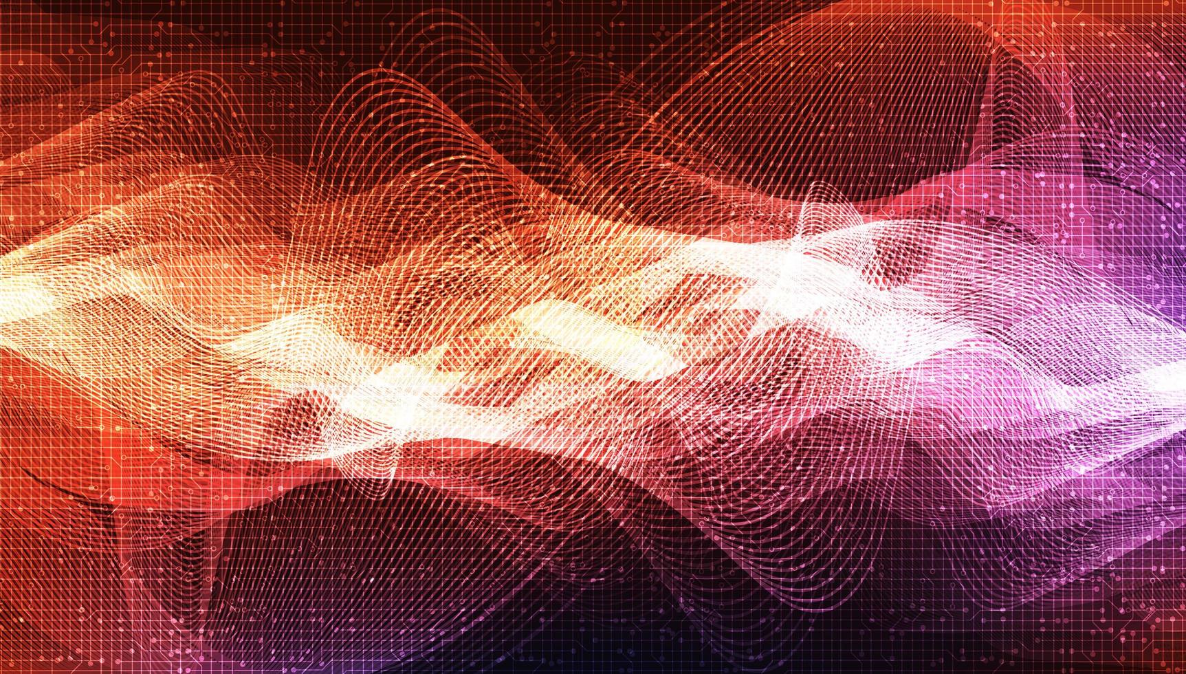 1725x980 Dark Colorful Digital Sound Wave Background, technology and earthquake wave diagram concept, design for music studio and science, Vector Illustration