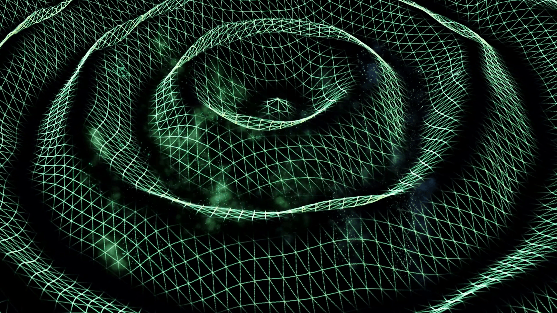 1920x1080 Animation of seismic energy wave pattern with earthquake ripple