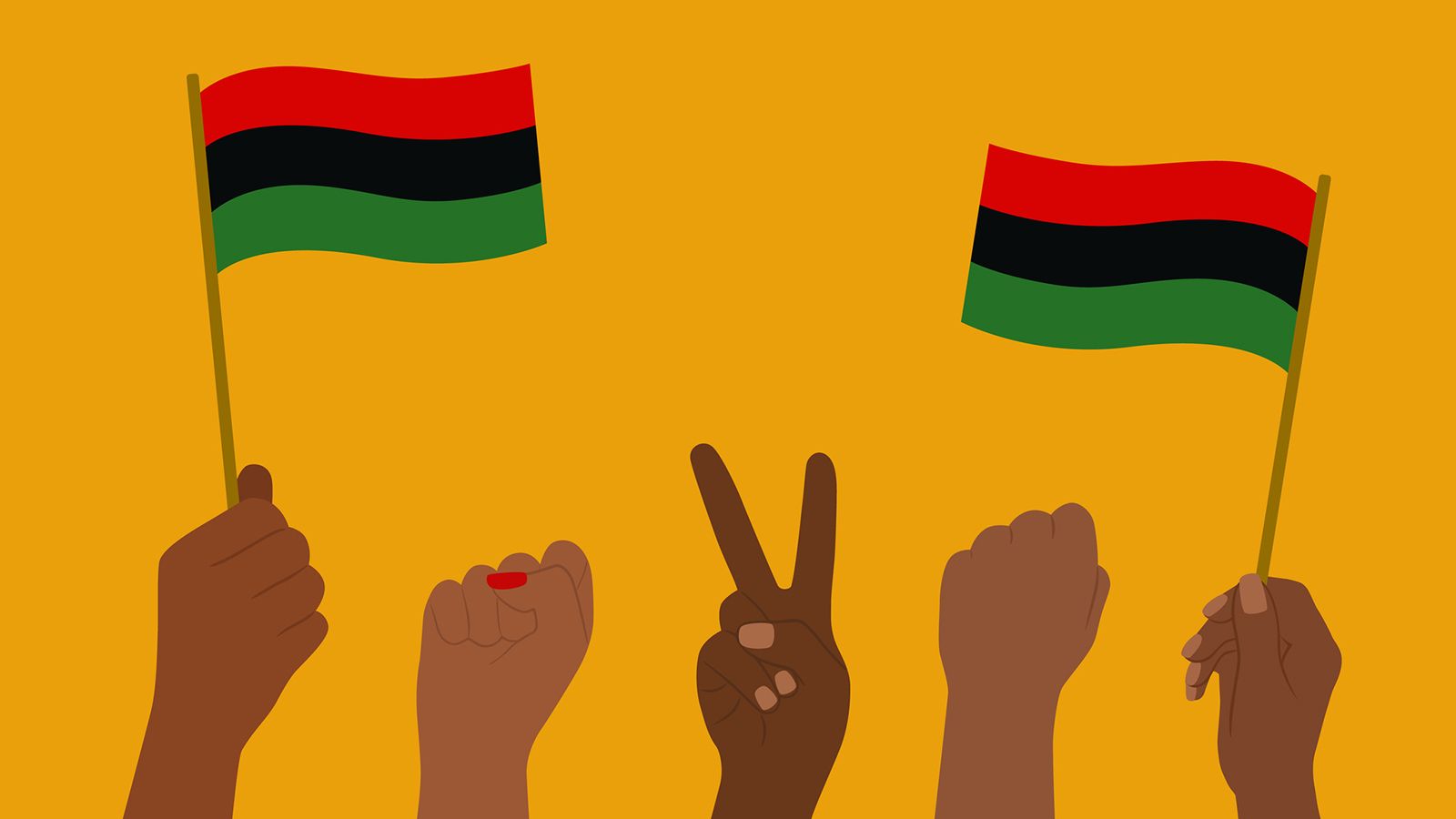 1600x900 All About The Red Black Green Flag Of Pan African Pride