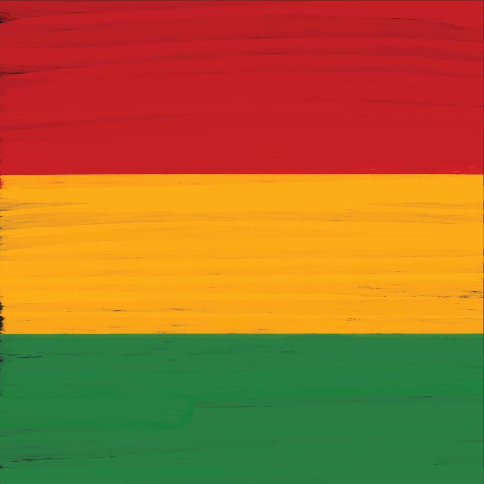 980x980 Black History Month, Junetheen, Kwanzaa backdrop. Pan African flag artistic hand drawn paint background, banner, postcard, flyer vector design