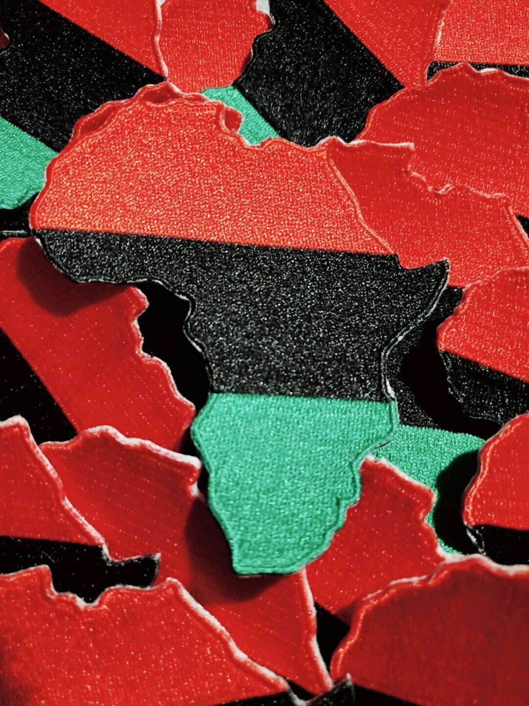 1080x1440 NEW, Pan African Flag Iron On 100% Embroidered Afrocentric Patch; Juneteenth, Marcus Garvey, Unia Flag, Red, Green, And Black, 3.5 Length