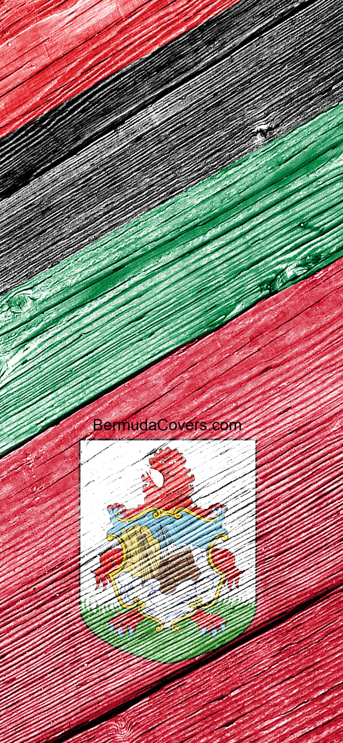 1125x2436 Bermuda & Pan African Flags Together Facebook, Twitter & Phone Screen