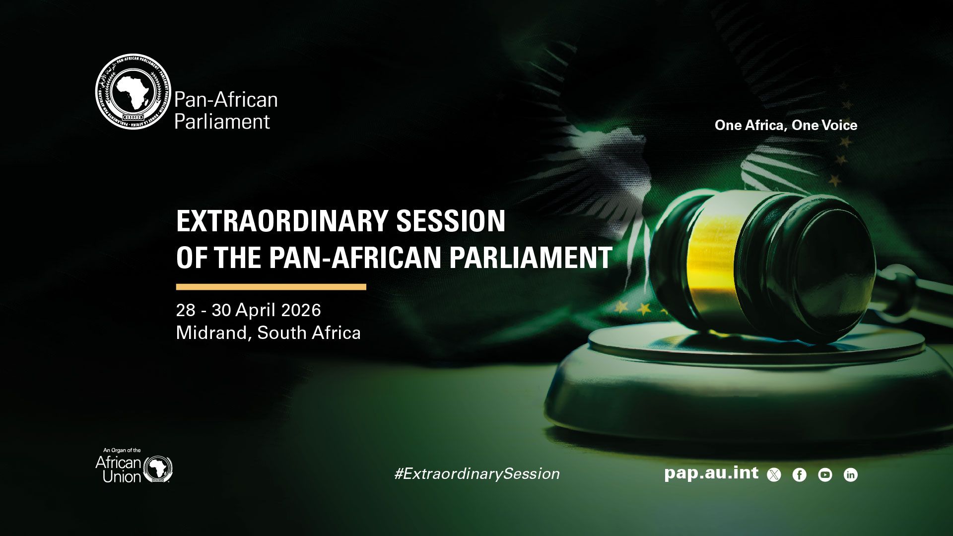 1920x1080 PRESS RELEASE Session Of The Pan African Parliament To Elect New Bureau Leadership. Pan African Parliament