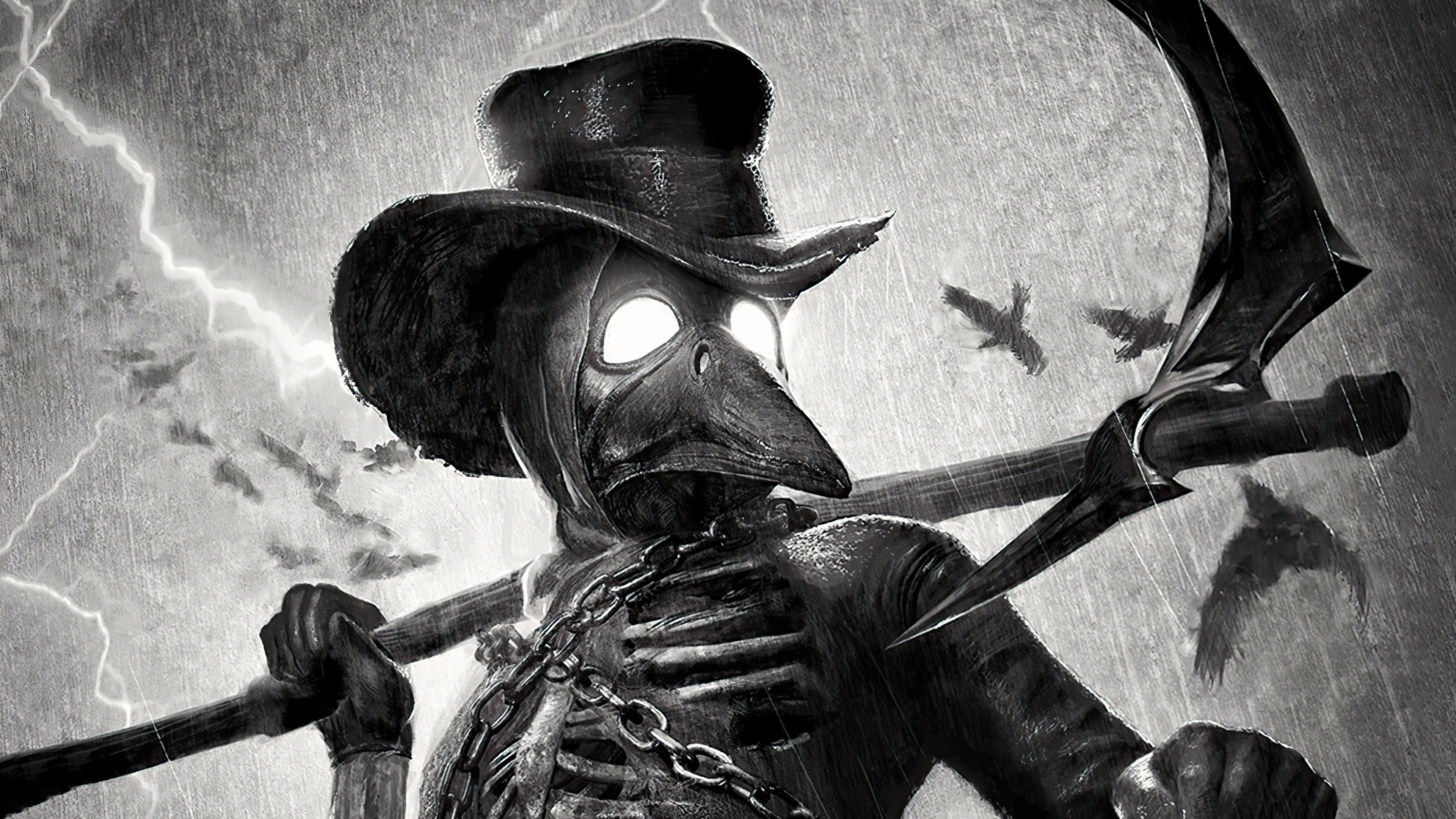 3840x2160 Black Plague Wallpaper