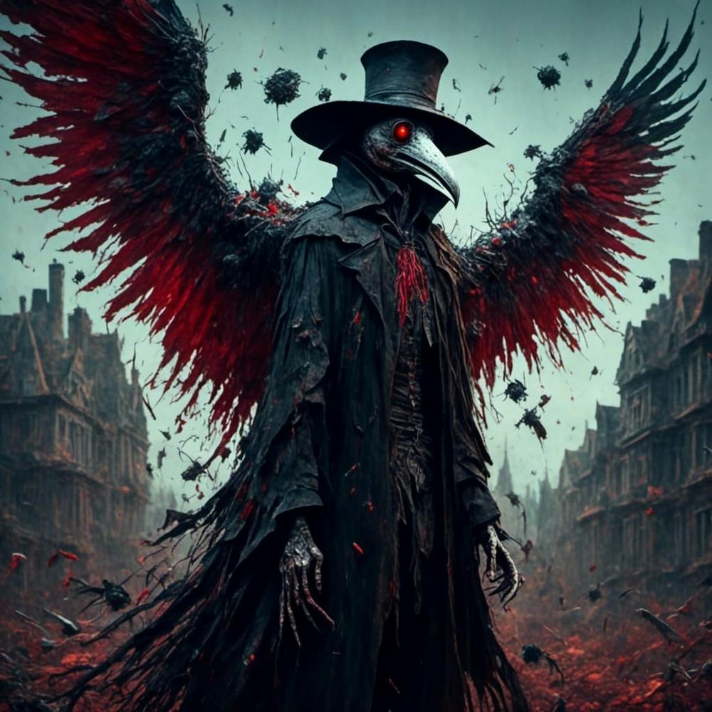 1000x1000 Raven Plague Doctor Art Print