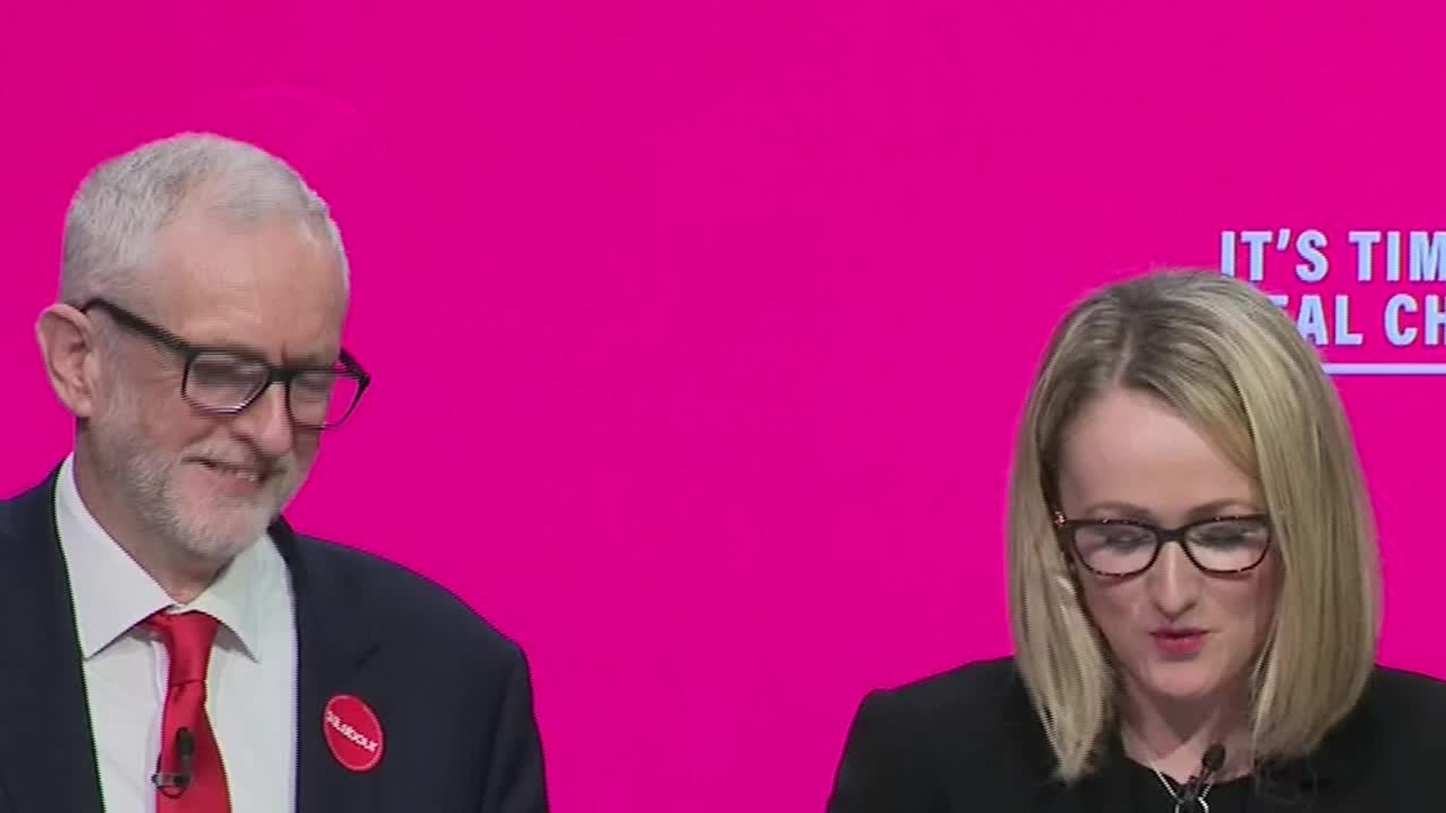 2048x1152 Journalist Laura Kuenssberg was booed by Labour manifesto launch attendants before Corbyn stepped in saying 'we don't do that'